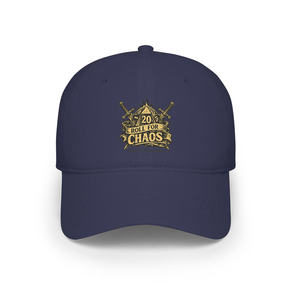 Roll for Chaos Hat | Funny D&D Baseball Cap | Dungeon Master Gift | Tabletop RPG Dad Hat | Gamer Hat | Natural 20 Fantasy Cap
