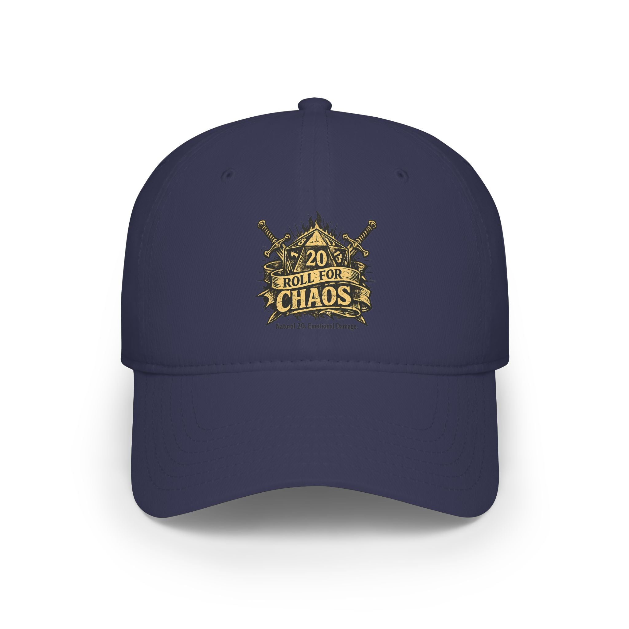 Roll for Chaos Hat | Funny D&D Baseball Cap | Dungeon Master Gift | Tabletop RPG Dad Hat | Gamer Hat | Natural 20 Fantasy Cap