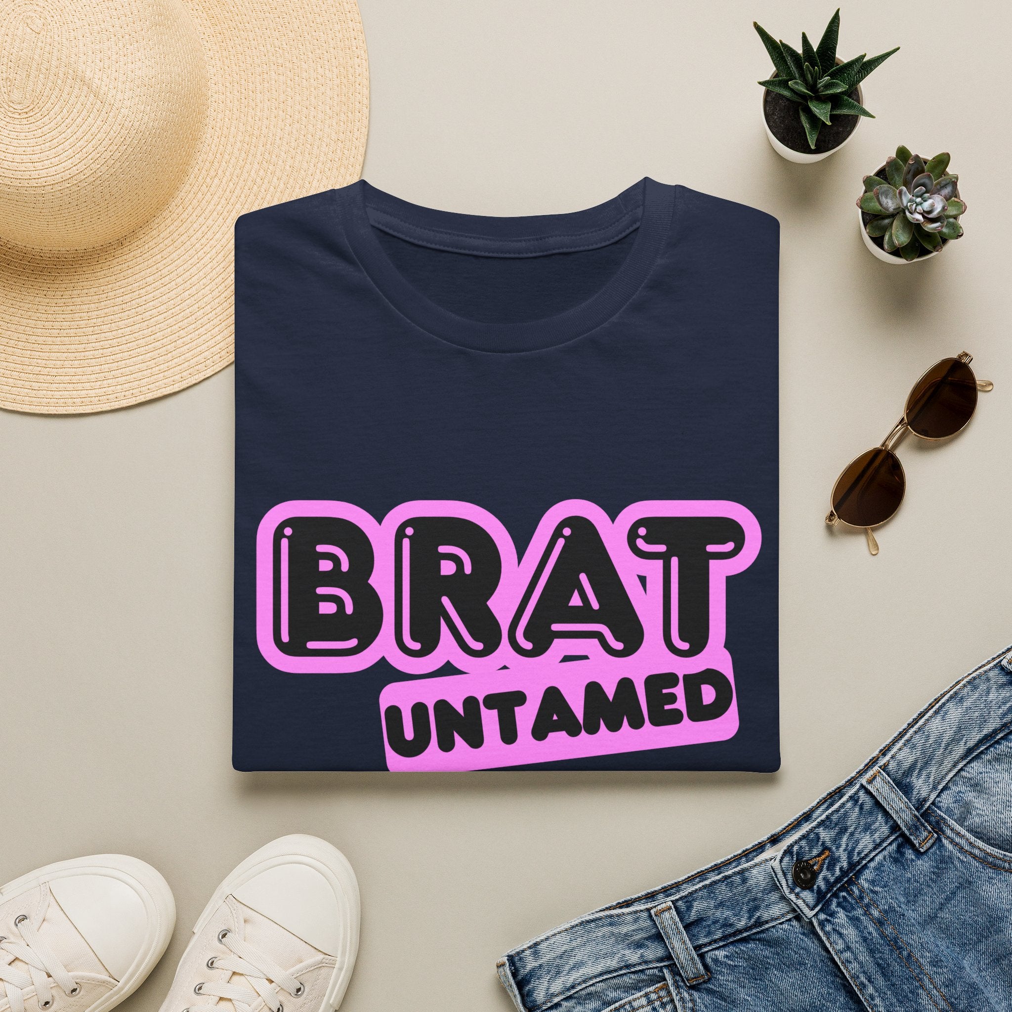 Brat Untamed T-Shirt — Bold Retro Graphic Tee for Teens & Trendsetters