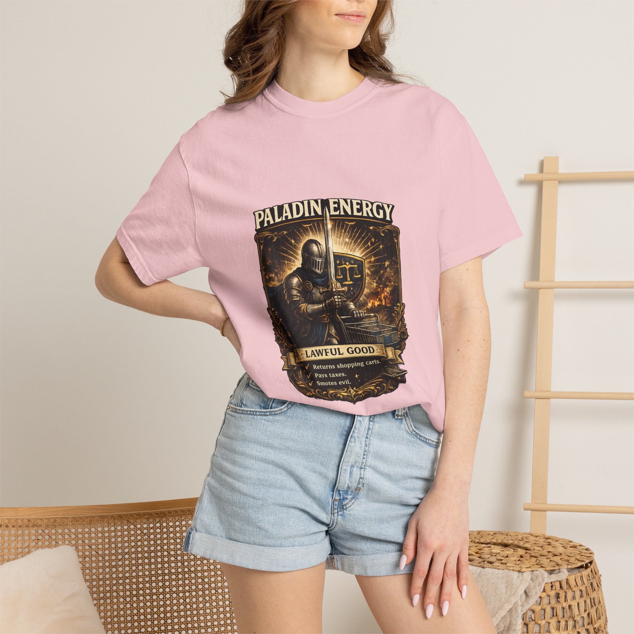 Paladin Energy T-Shirt — "Lawful Good" Fantasy Knight Graphic Tee