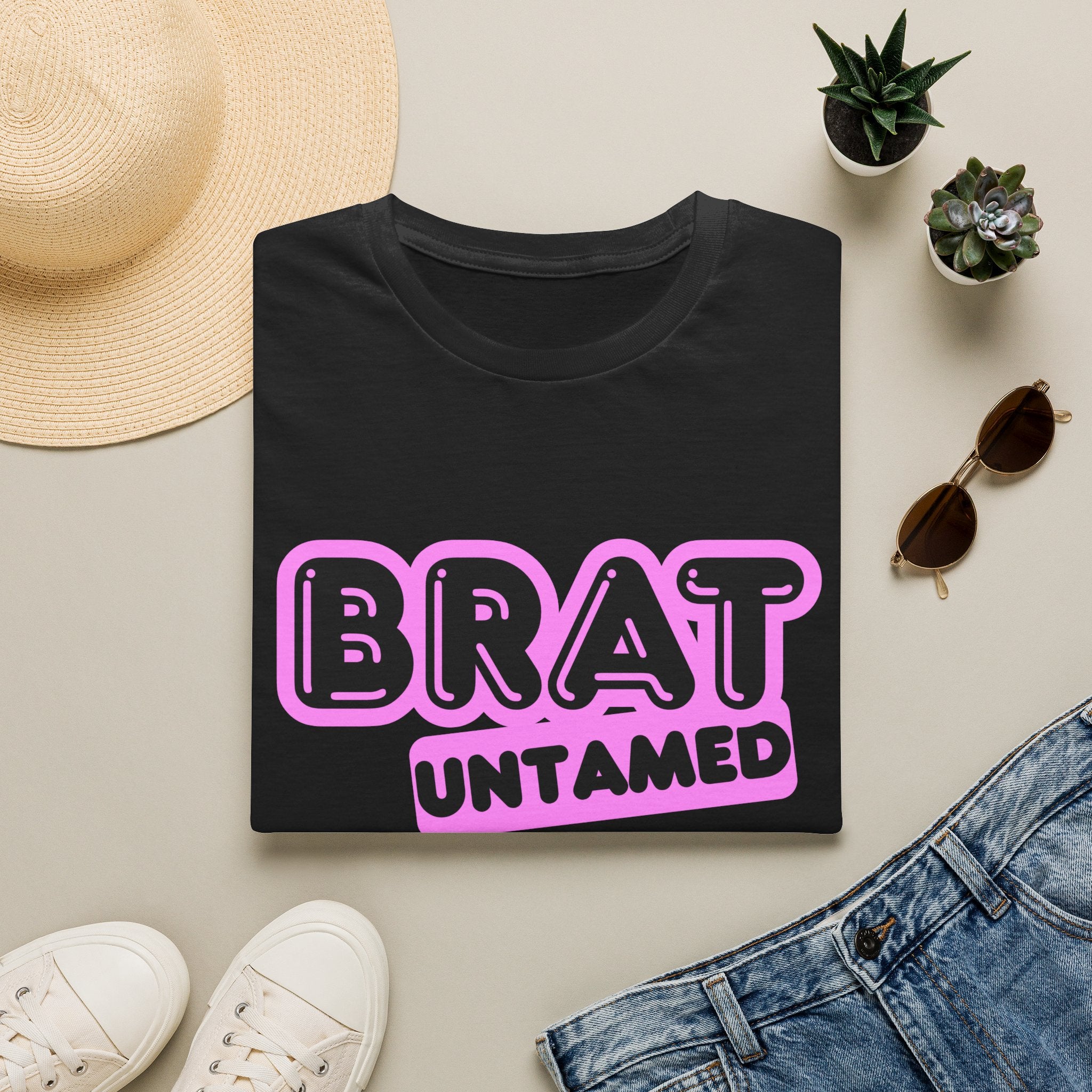 Brat Untamed T-Shirt — Bold Retro Graphic Tee for Teens & Trendsetters