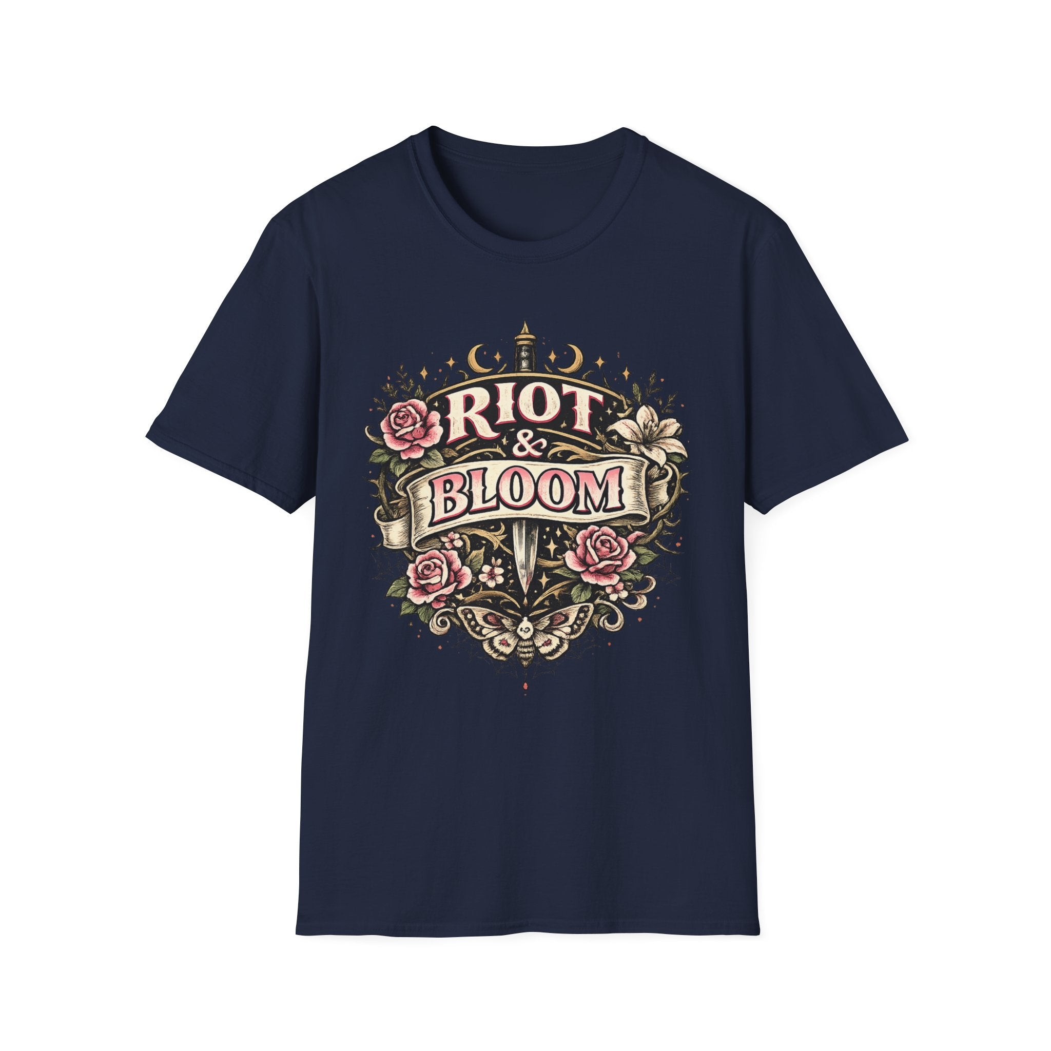 Riot & Bloom Graphic Tee | Feminist Wildflower T-Shirt | Botanical Protest Shirt