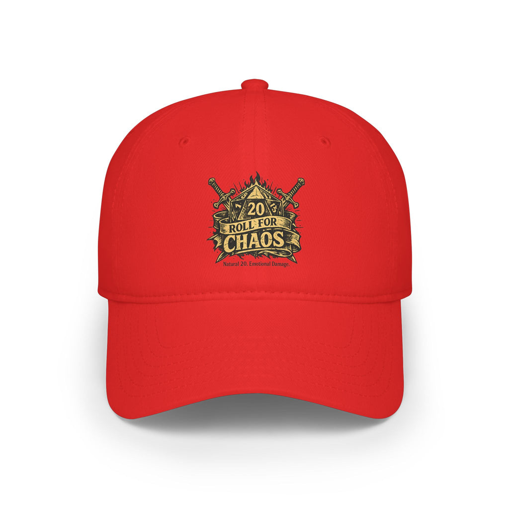 Roll for Chaos Hat | Funny D&D Baseball Cap | Dungeon Master Gift | Tabletop RPG Dad Hat | Gamer Hat | Natural 20 Fantasy Cap