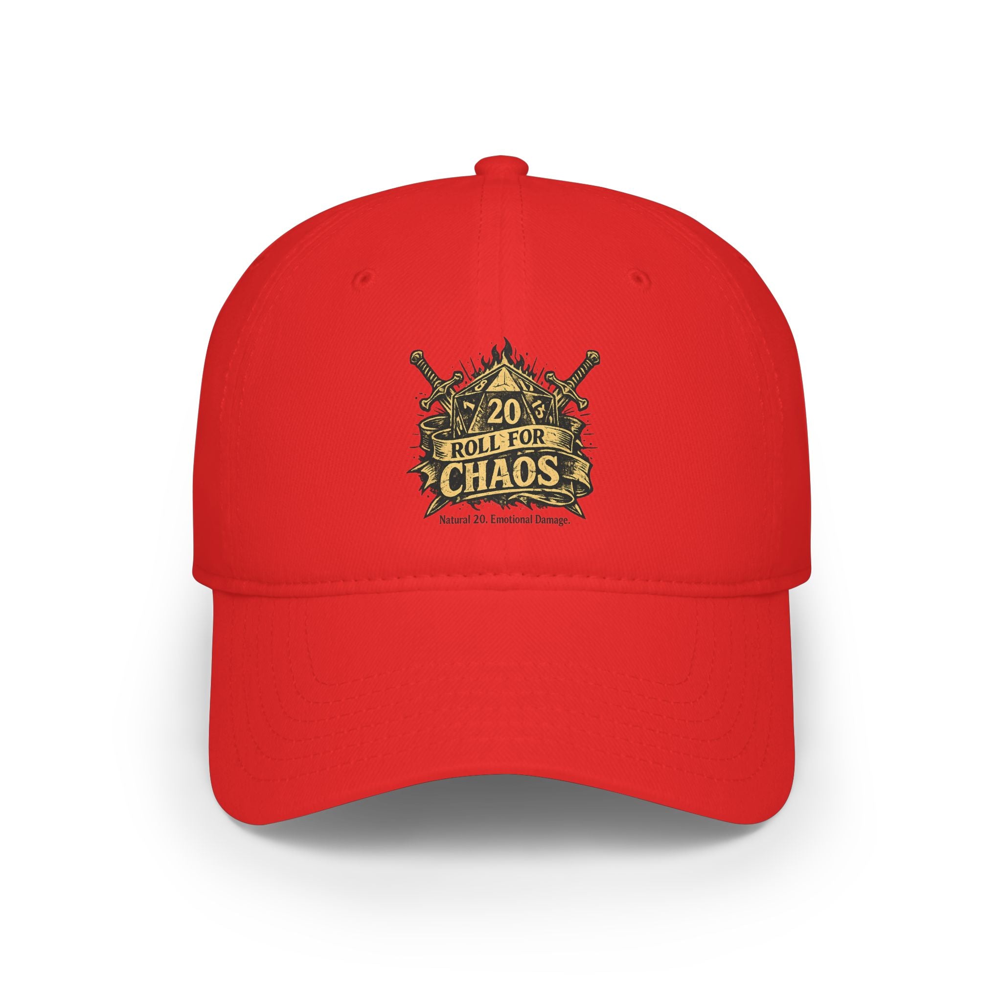 Roll for Chaos Hat | Funny D&D Baseball Cap | Dungeon Master Gift | Tabletop RPG Dad Hat | Gamer Hat | Natural 20 Fantasy Cap