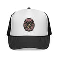 Trucker Cap — “Abort the Patriarchy” Floral Patch Mesh Hat