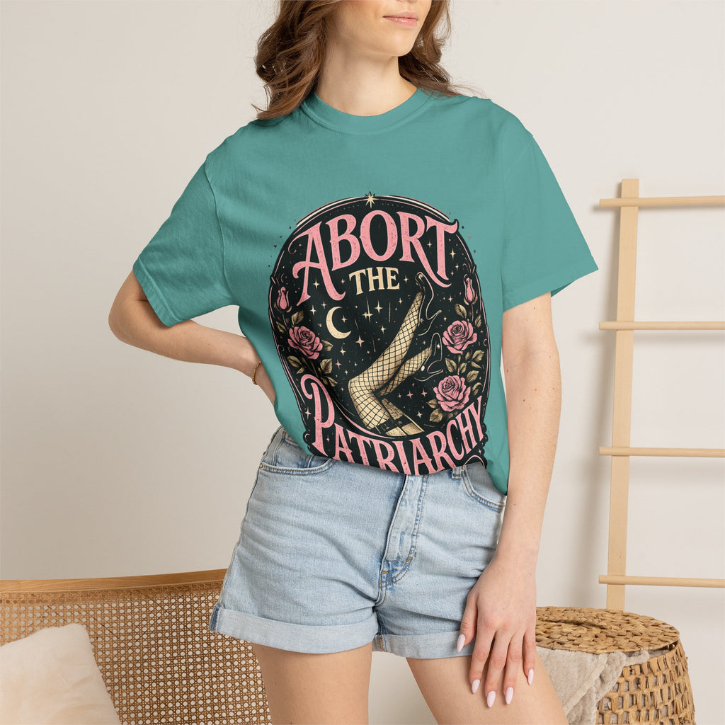 Abort the Patriarchy T-Shirt | Feminist Graphic Tee | Women's Rights Shirt | Empowerment Apparel | Protest Shirt | Equality Gift