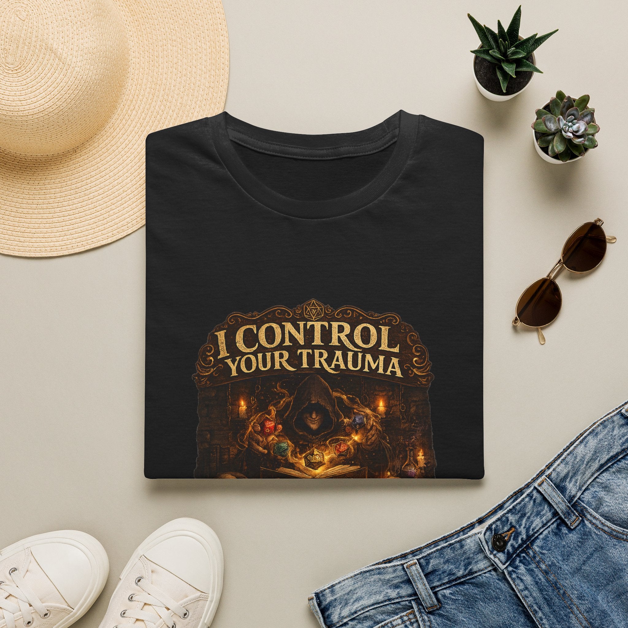 Control Your Trauma T-Shirt — Dark Fantasy Motivational Tee