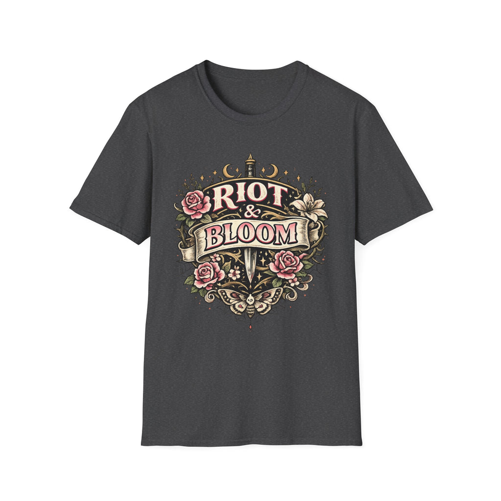Riot & Bloom Graphic Tee | Feminist Wildflower T-Shirt | Botanical Protest Shirt