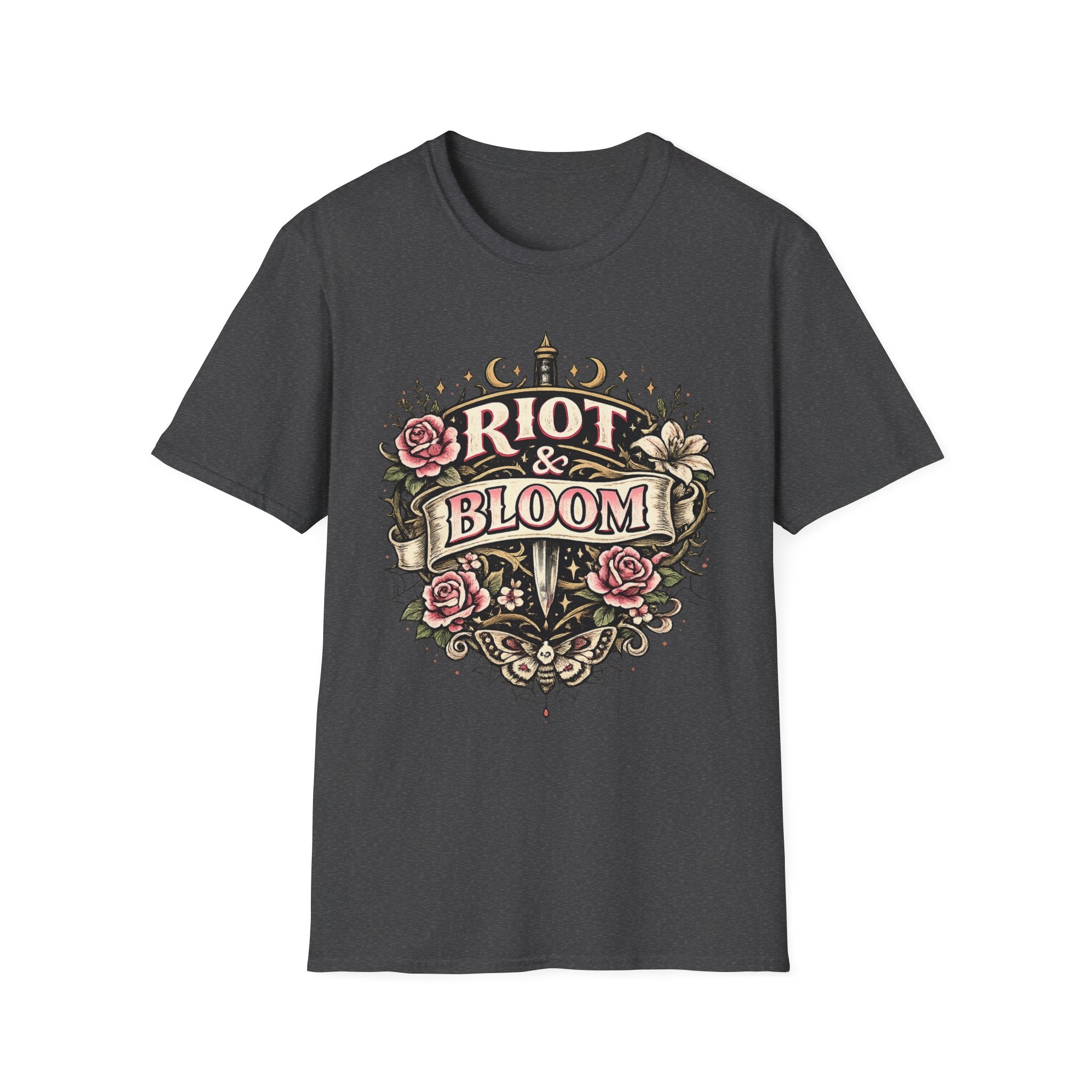 Riot & Bloom Graphic Tee | Feminist Wildflower T-Shirt | Botanical Protest Shirt