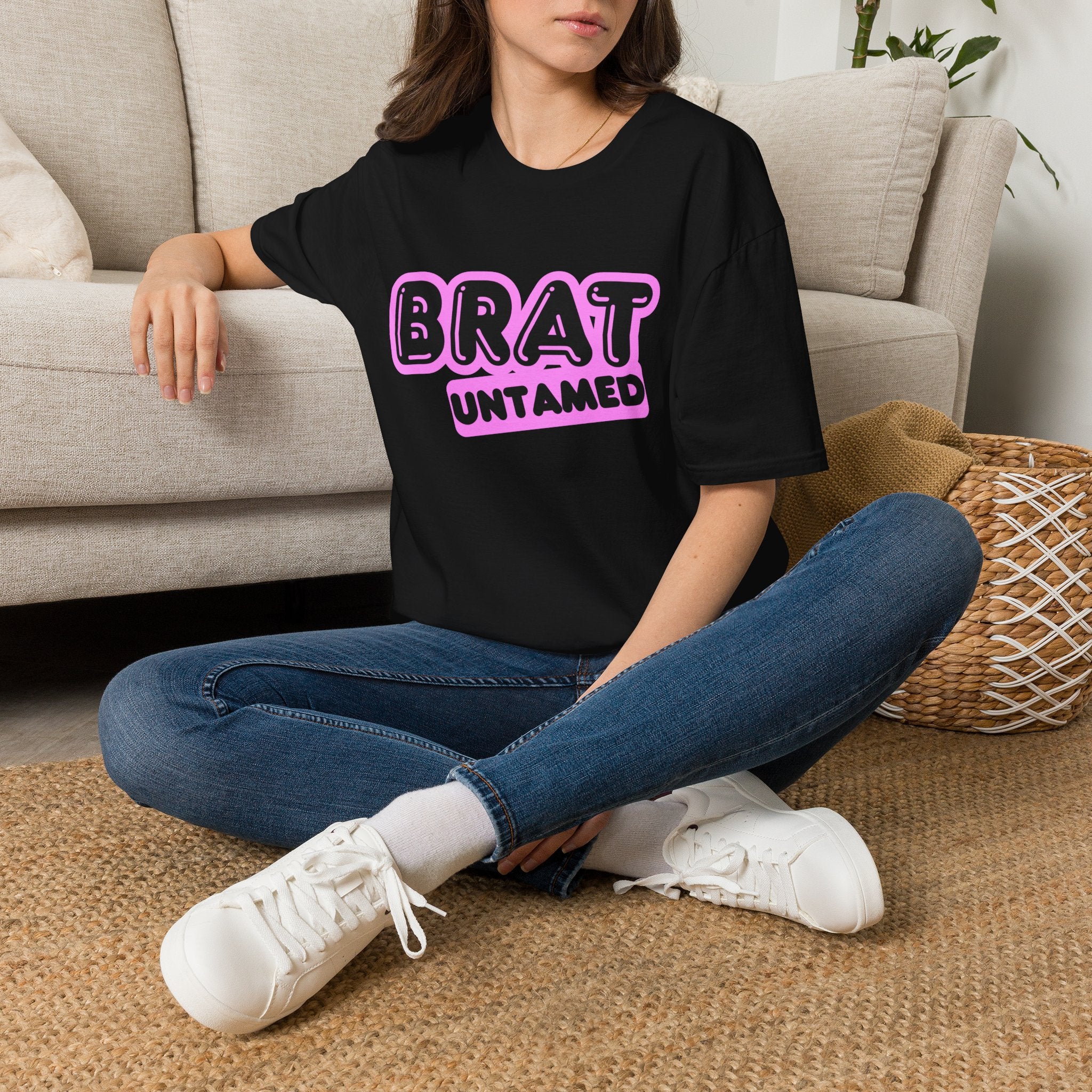 Brat Untamed T-Shirt — Bold Retro Graphic Tee for Teens & Trendsetters