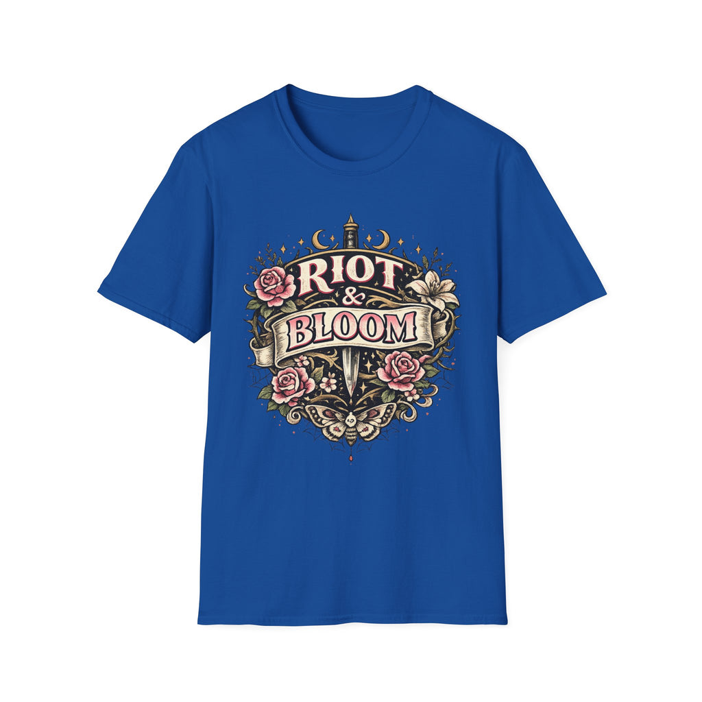 Riot & Bloom Graphic Tee | Feminist Wildflower T-Shirt | Botanical Protest Shirt
