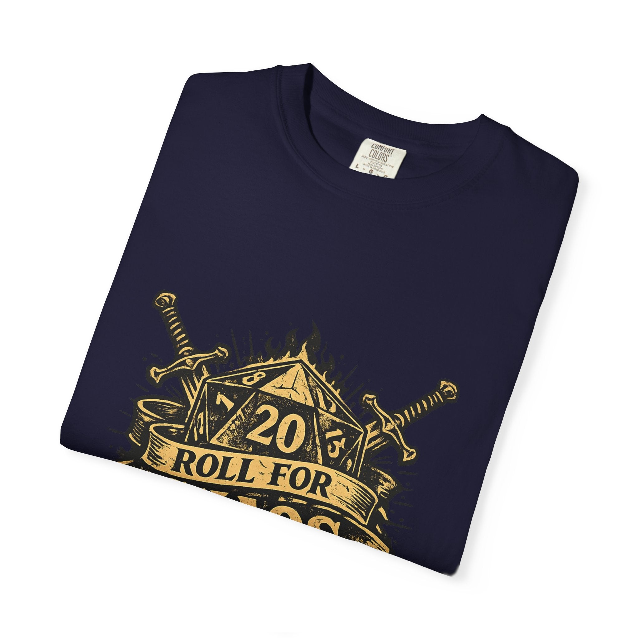 Roll for Chaos | D20 Gamer T-Shirt | Funny D&D Shirt | Tabletop RPG Tee | Natural 20 Emotional Damage | Gift for Dungeon Masters & Players