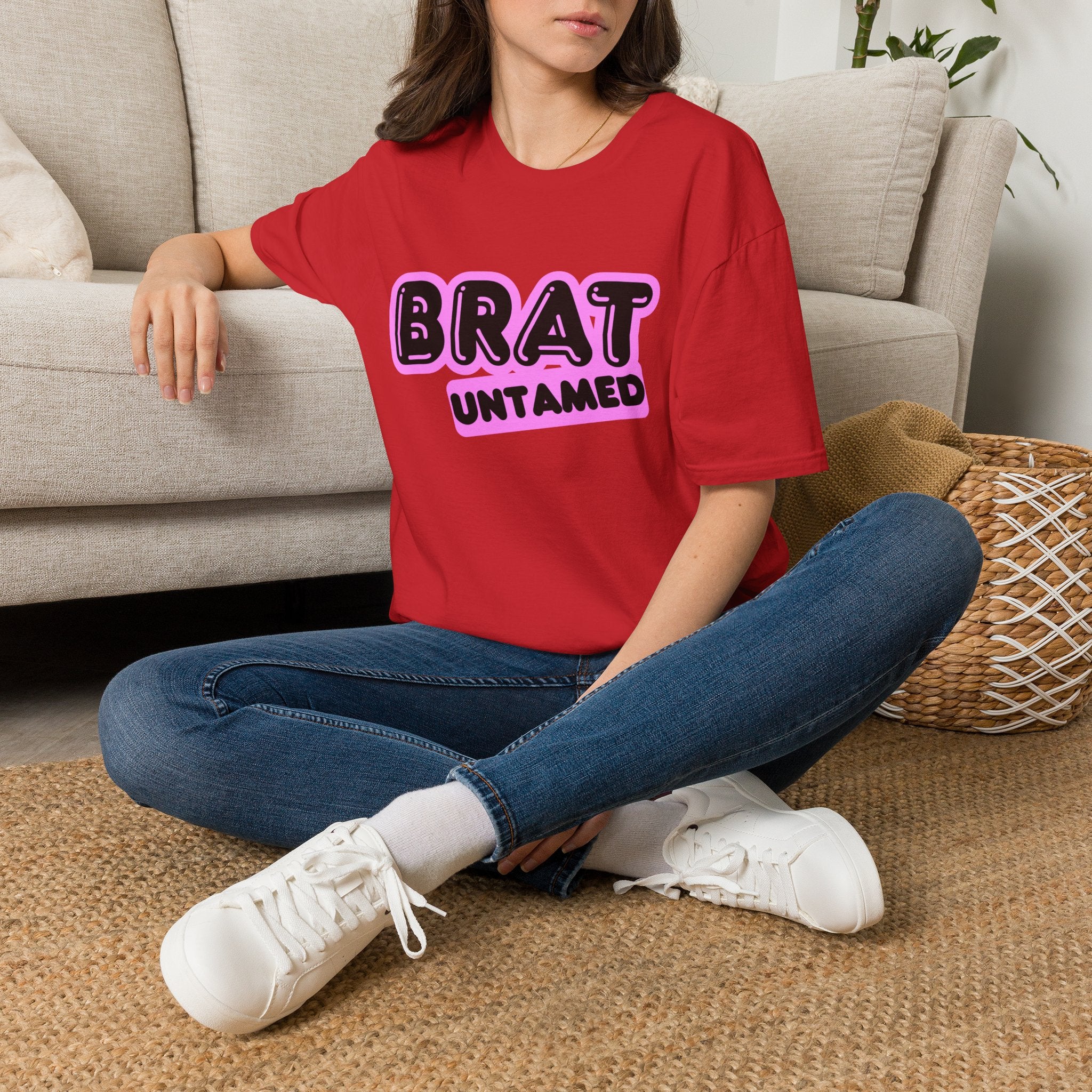 Brat Untamed T-Shirt — Bold Retro Graphic Tee for Teens & Trendsetters