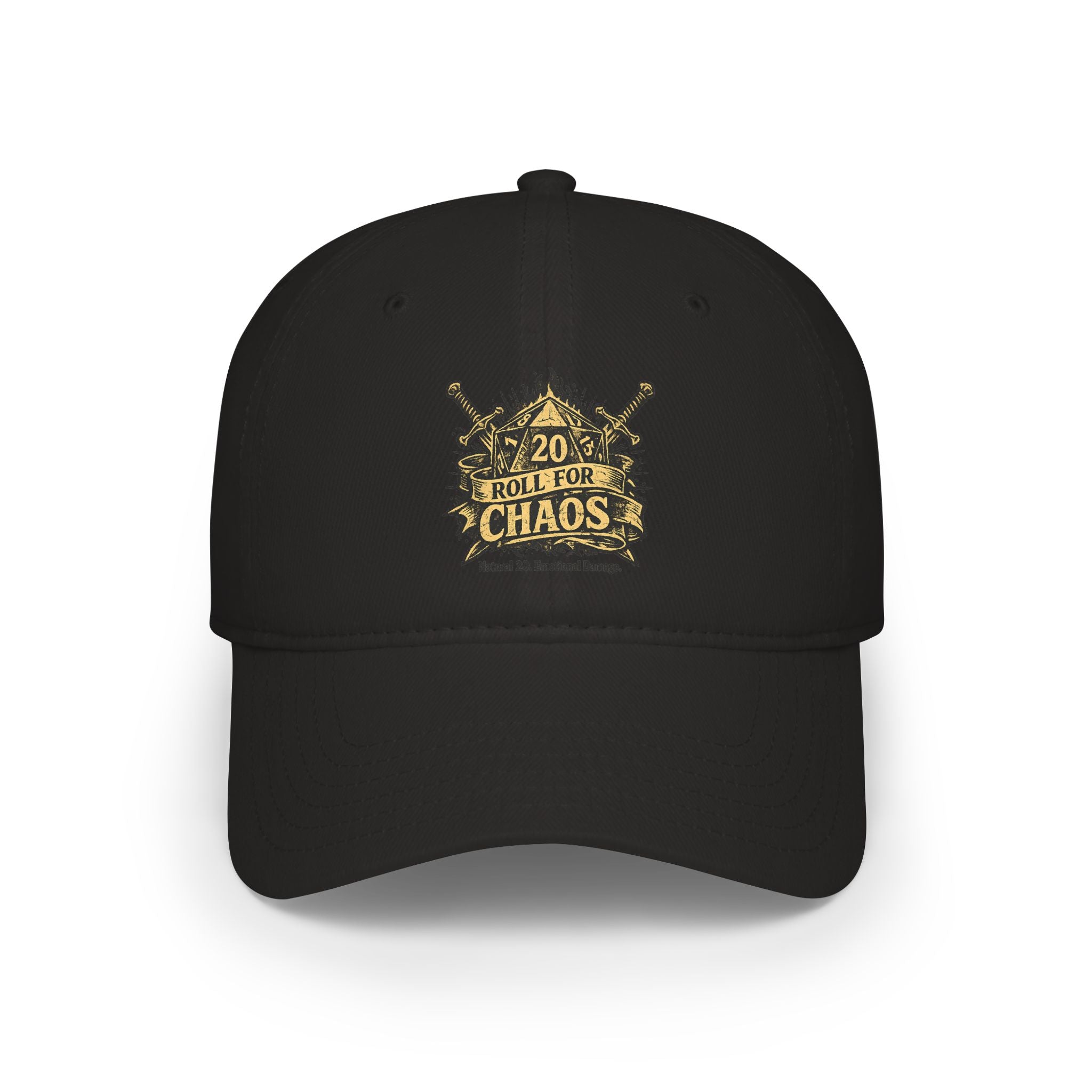 Roll for Chaos Hat | Funny D&D Baseball Cap | Dungeon Master Gift | Tabletop RPG Dad Hat | Gamer Hat | Natural 20 Fantasy Cap