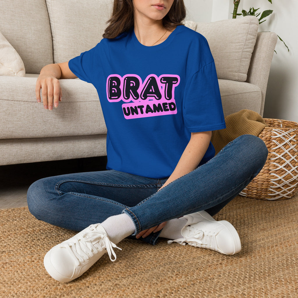 Brat Untamed T-Shirt — Bold Retro Graphic Tee for Teens & Trendsetters