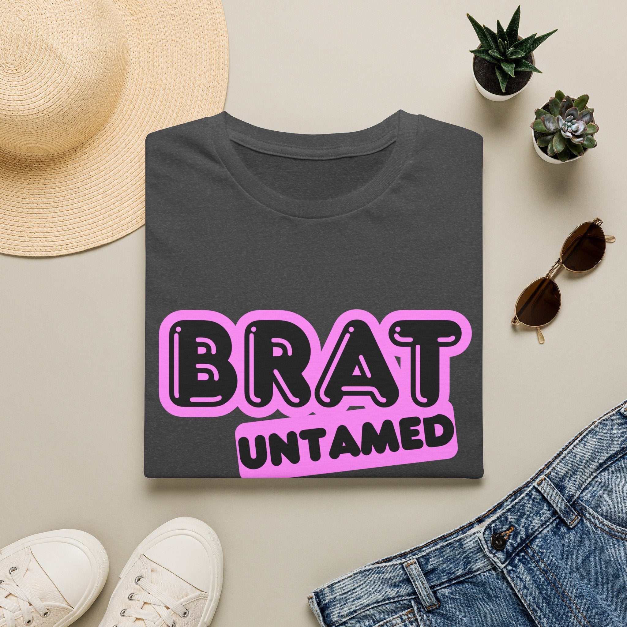 Brat Untamed T-Shirt — Bold Retro Graphic Tee for Teens & Trendsetters