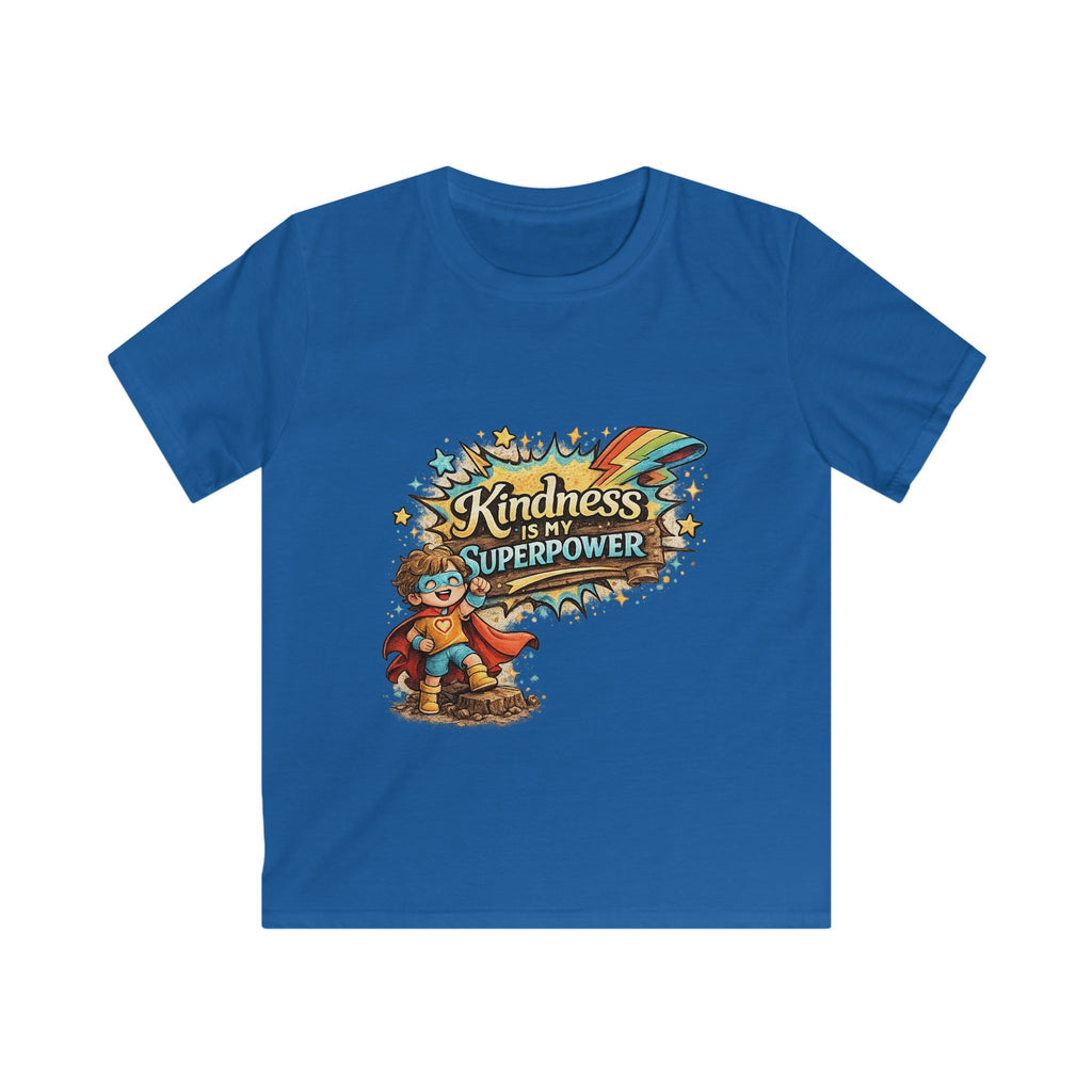 "Kindness Is My Superpower" Superhero Graphic Kids Tee