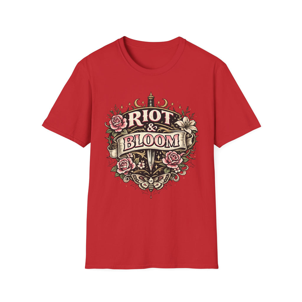 Riot & Bloom Graphic Tee | Feminist Wildflower T-Shirt | Botanical Protest Shirt