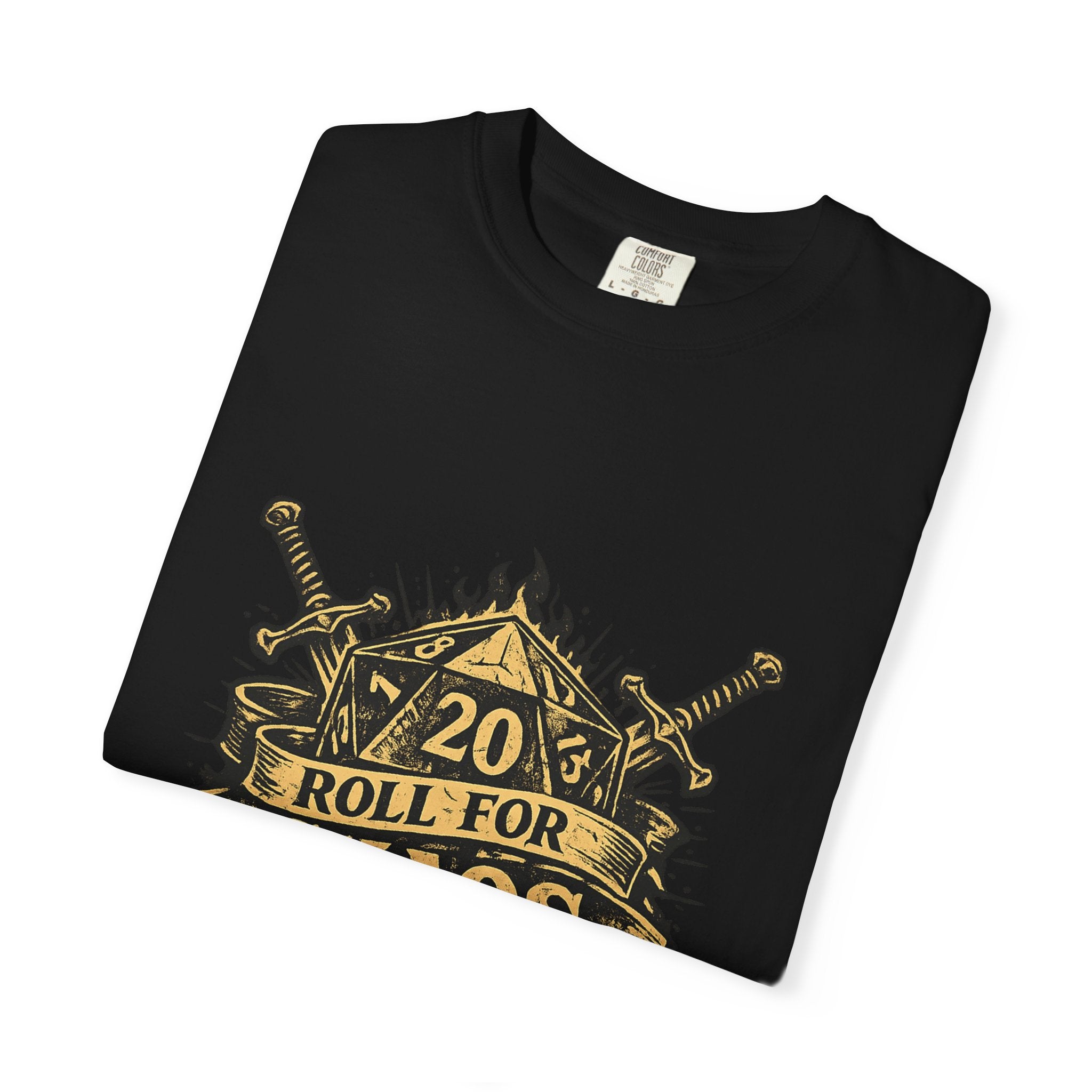 Roll for Chaos | D20 Gamer T-Shirt | Funny D&D Shirt | Tabletop RPG Tee | Natural 20 Emotional Damage | Gift for Dungeon Masters & Players