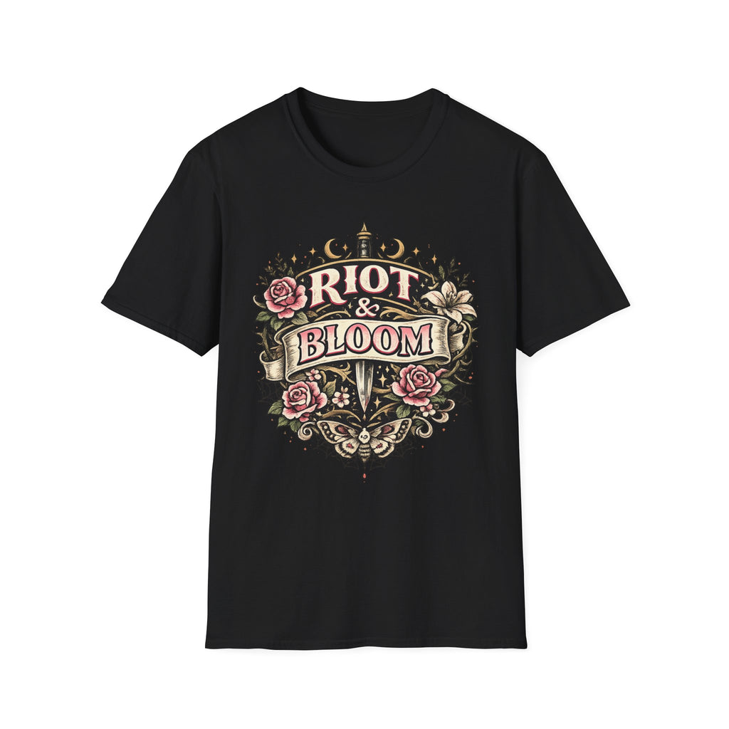 Riot & Bloom Graphic Tee | Feminist Wildflower T-Shirt | Botanical Protest Shirt