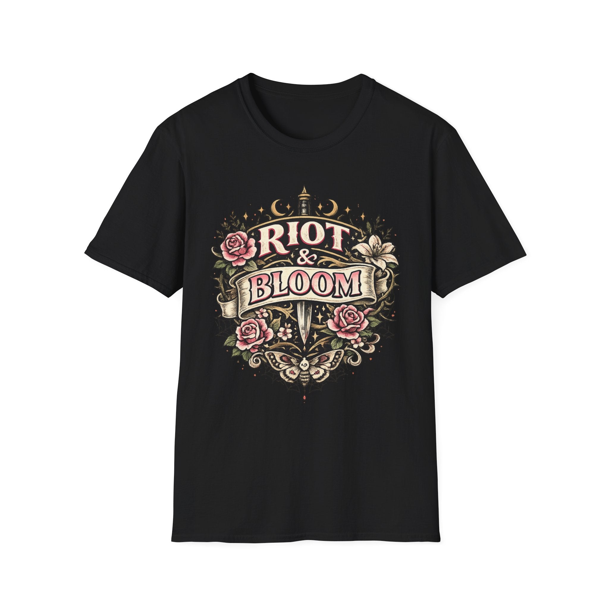 Riot & Bloom Graphic Tee | Feminist Wildflower T-Shirt | Botanical Protest Shirt