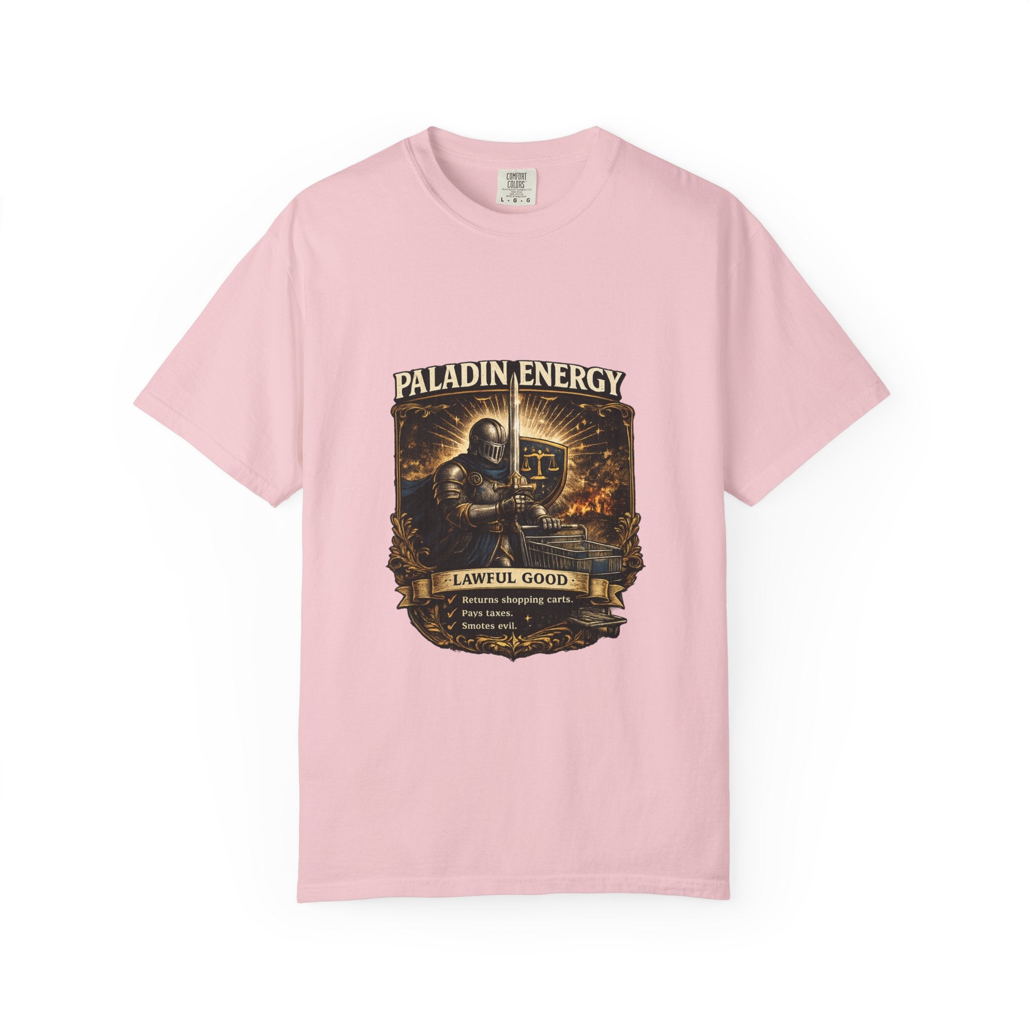 Paladin Energy T-Shirt — "Lawful Good" Fantasy Knight Graphic Tee