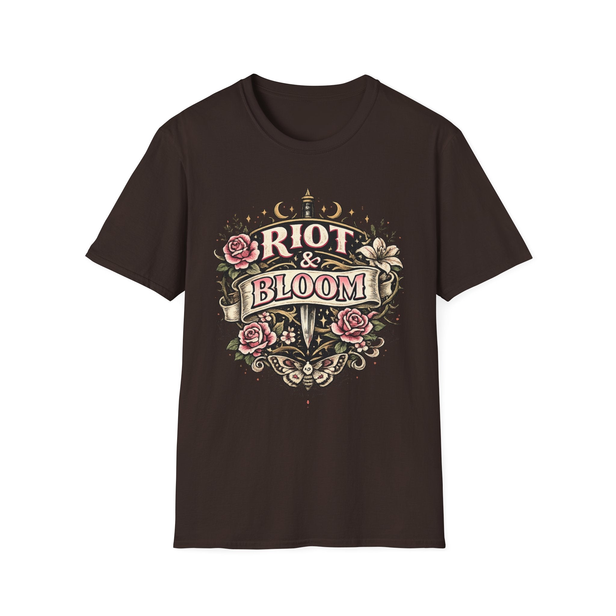 Riot & Bloom Graphic Tee | Feminist Wildflower T-Shirt | Botanical Protest Shirt