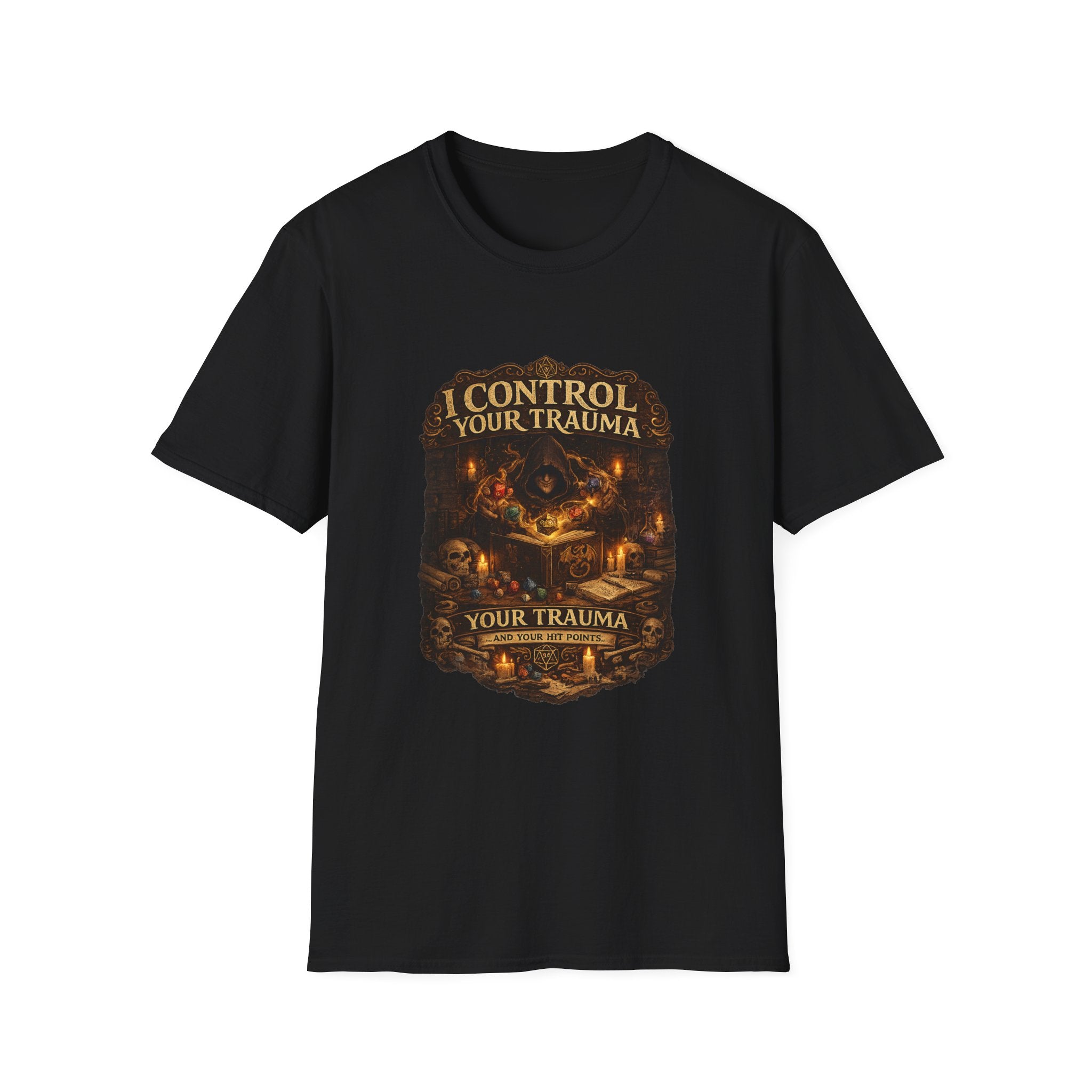 Control Your Trauma T-Shirt — Dark Fantasy Motivational Tee