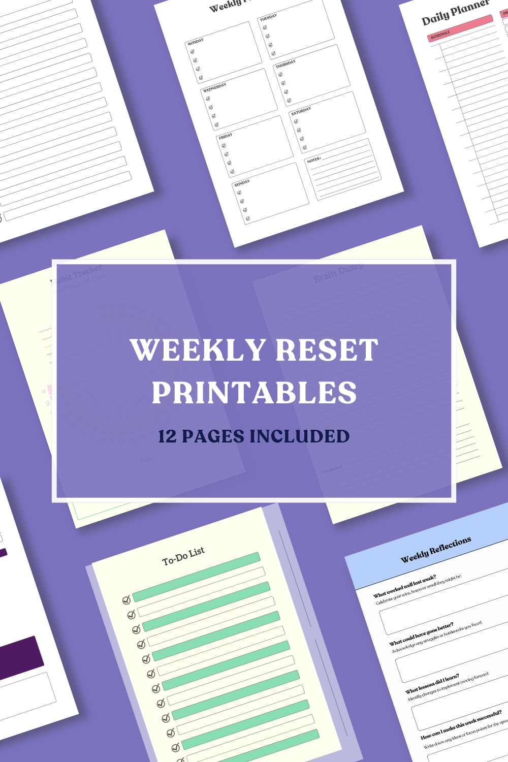 ADHD Weekly Planning Kit — Printable Planner for Neurodivergent Minds