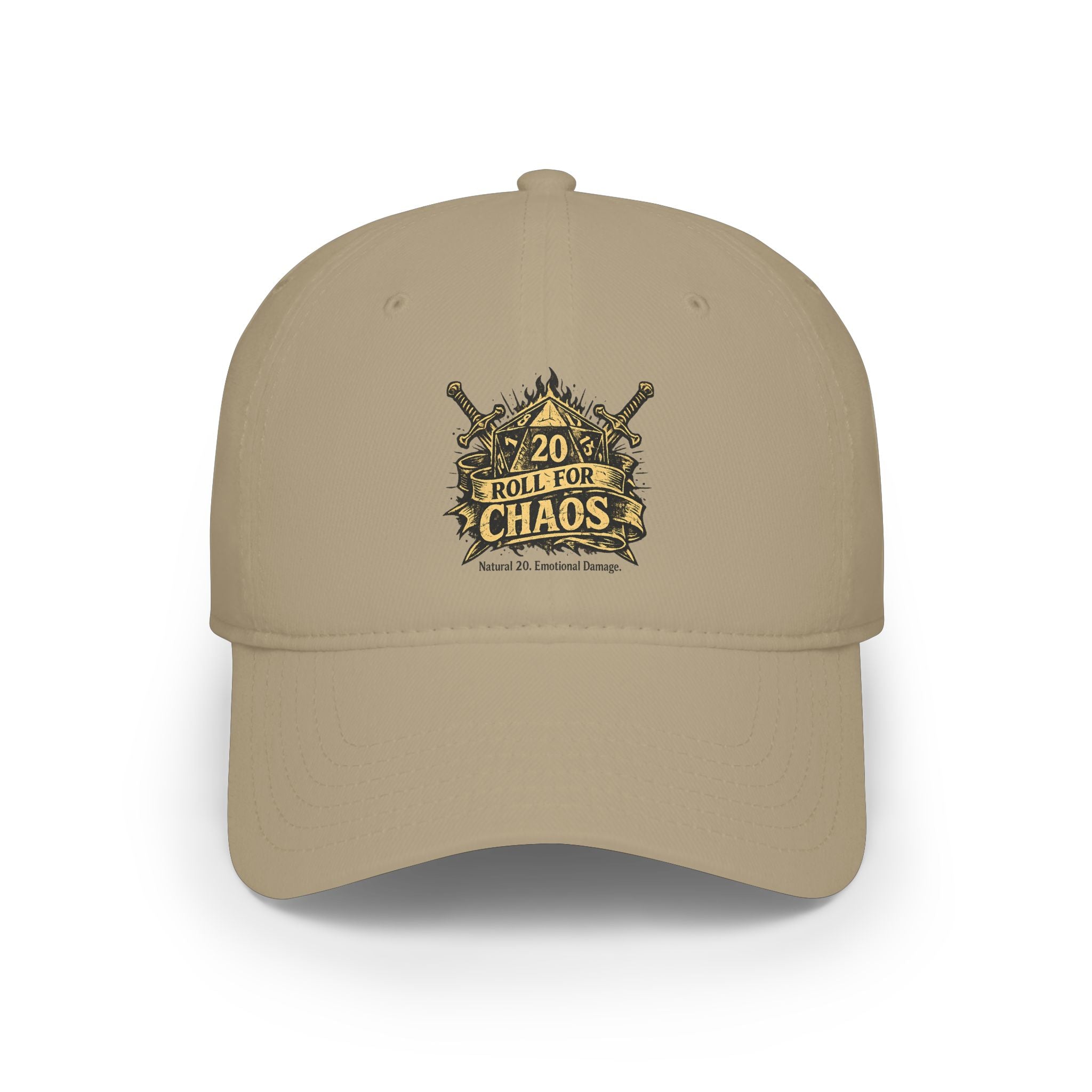 Roll for Chaos Hat | Funny D&D Baseball Cap | Dungeon Master Gift | Tabletop RPG Dad Hat | Gamer Hat | Natural 20 Fantasy Cap