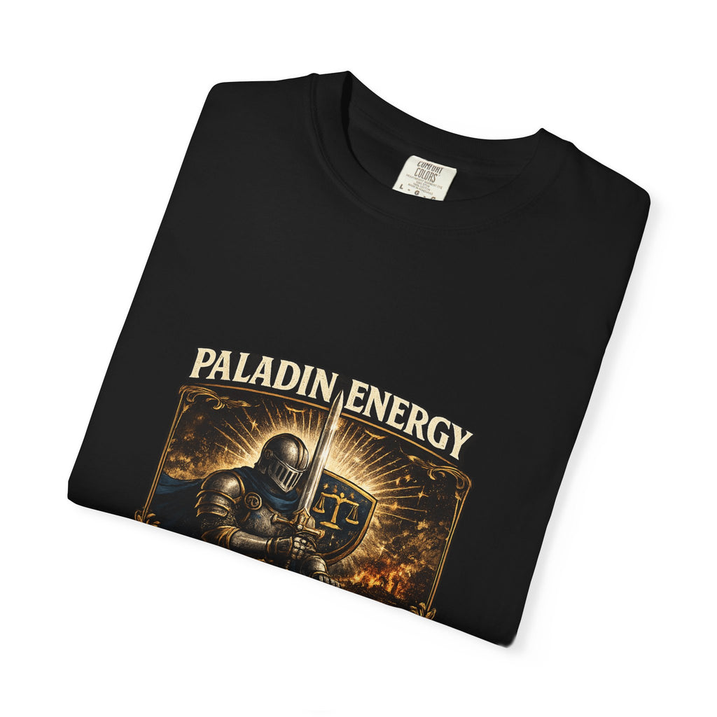 Paladin Energy T-Shirt — "Lawful Good" Fantasy Knight Graphic Tee