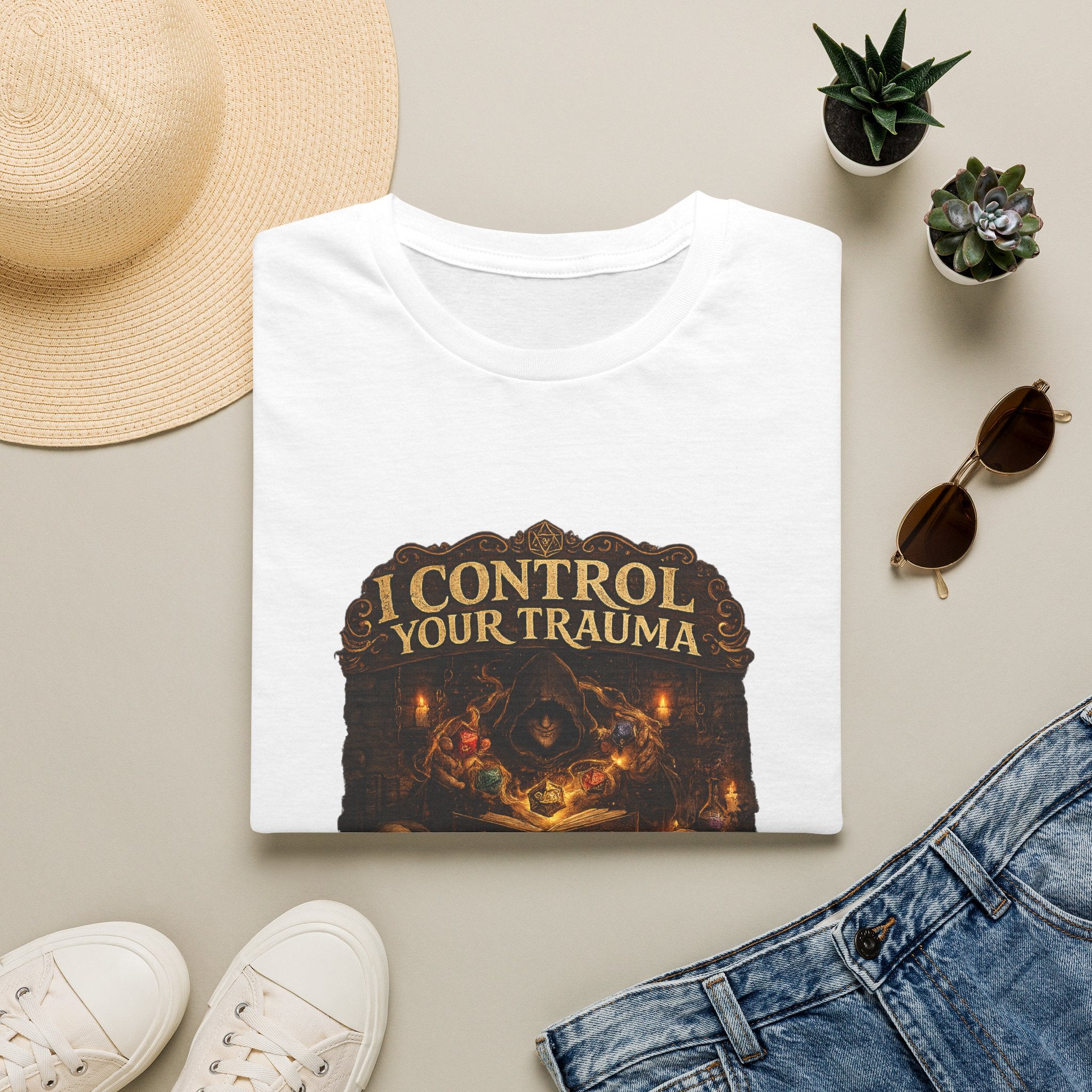 Control Your Trauma T-Shirt — Dark Fantasy Motivational Tee