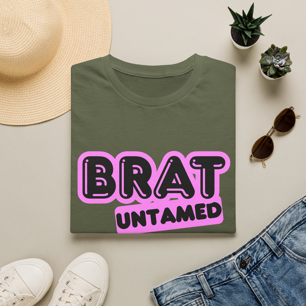 Brat Untamed T-Shirt — Bold Retro Graphic Tee for Teens & Trendsetters