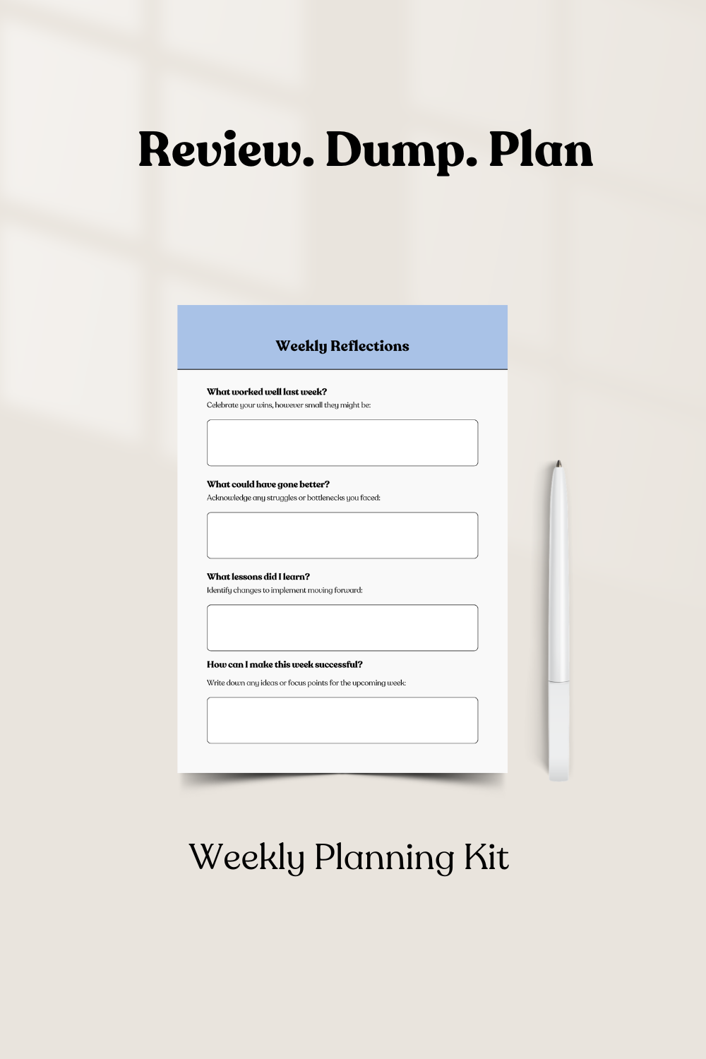ADHD Weekly Planning Kit — Printable Planner for Neurodivergent Minds