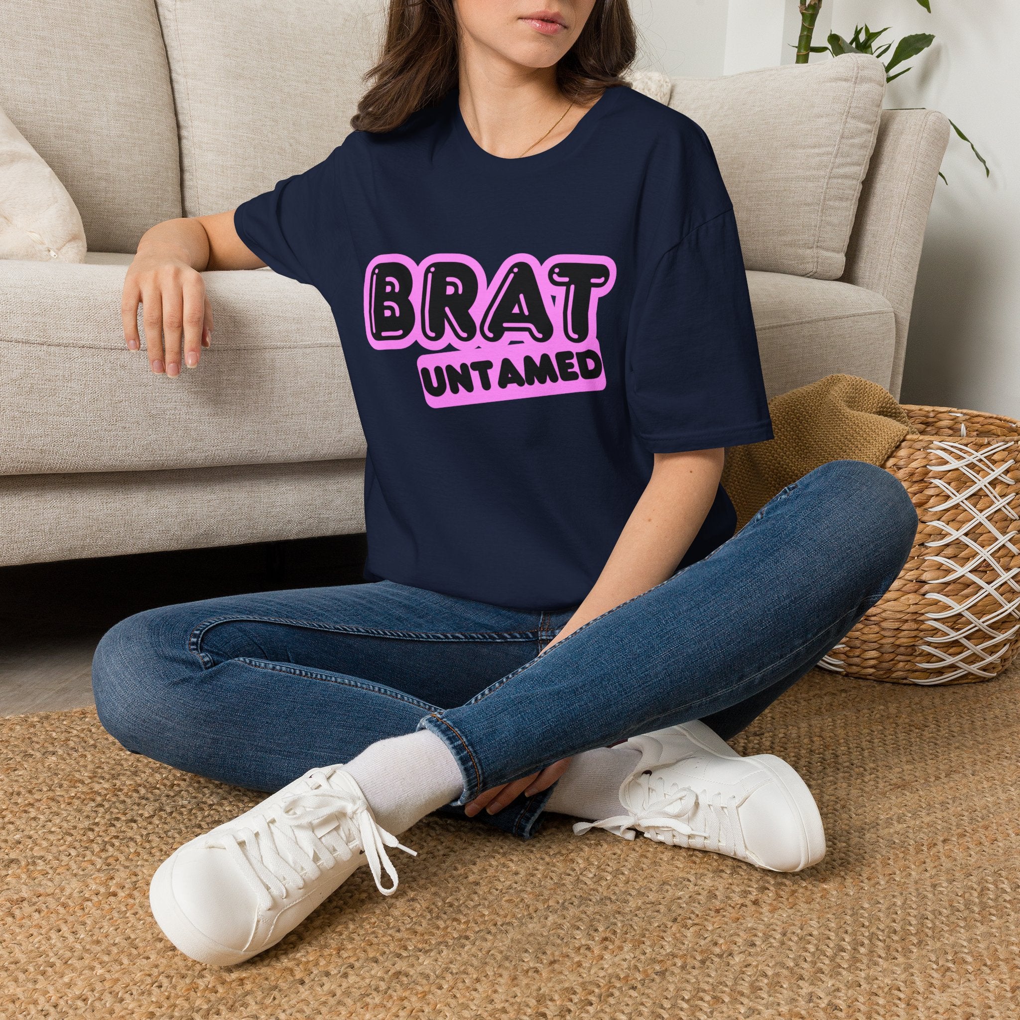 Brat Untamed T-Shirt — Bold Retro Graphic Tee for Teens & Trendsetters