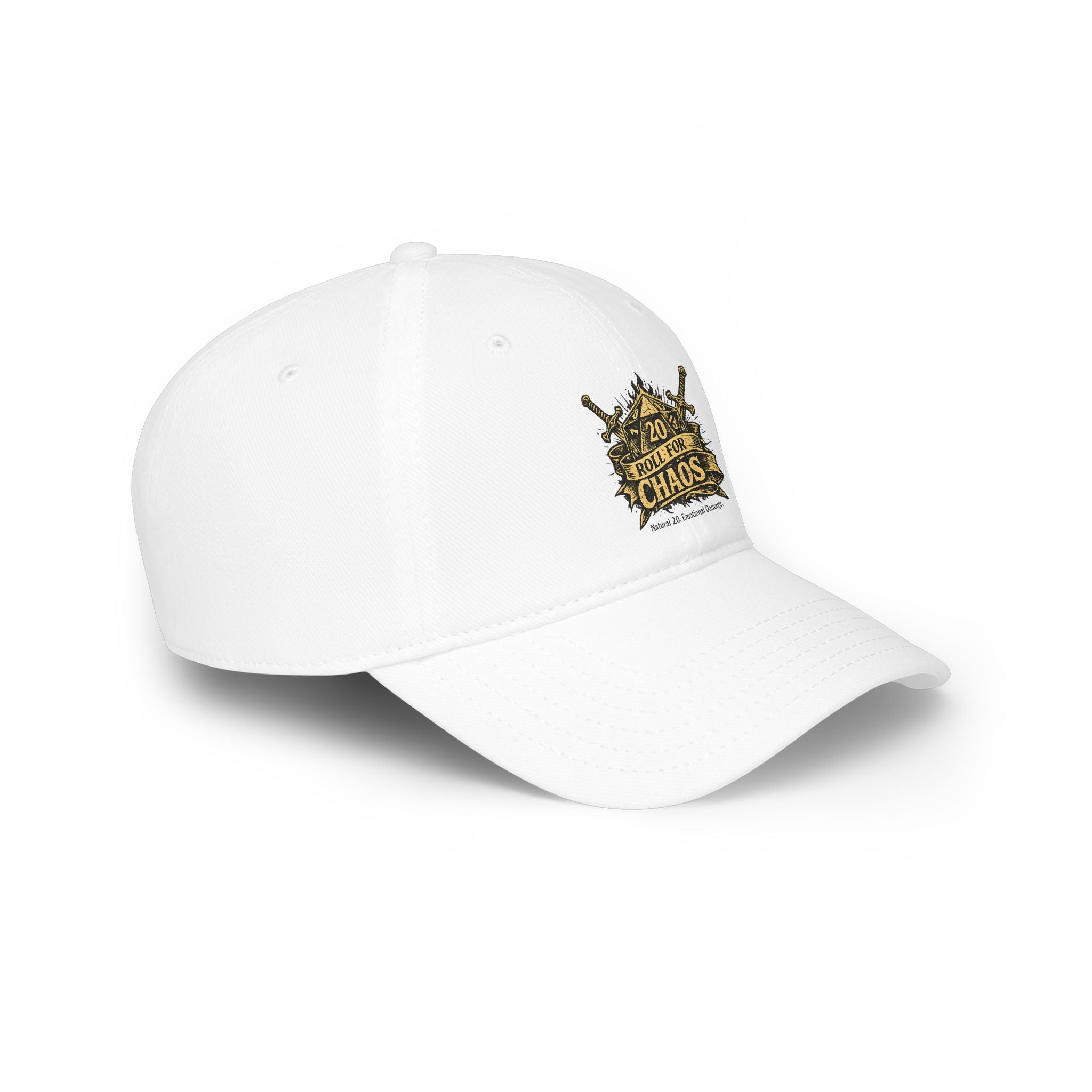 Roll for Chaos Hat | Funny D&D Baseball Cap | Dungeon Master Gift | Tabletop RPG Dad Hat | Gamer Hat | Natural 20 Fantasy Cap
