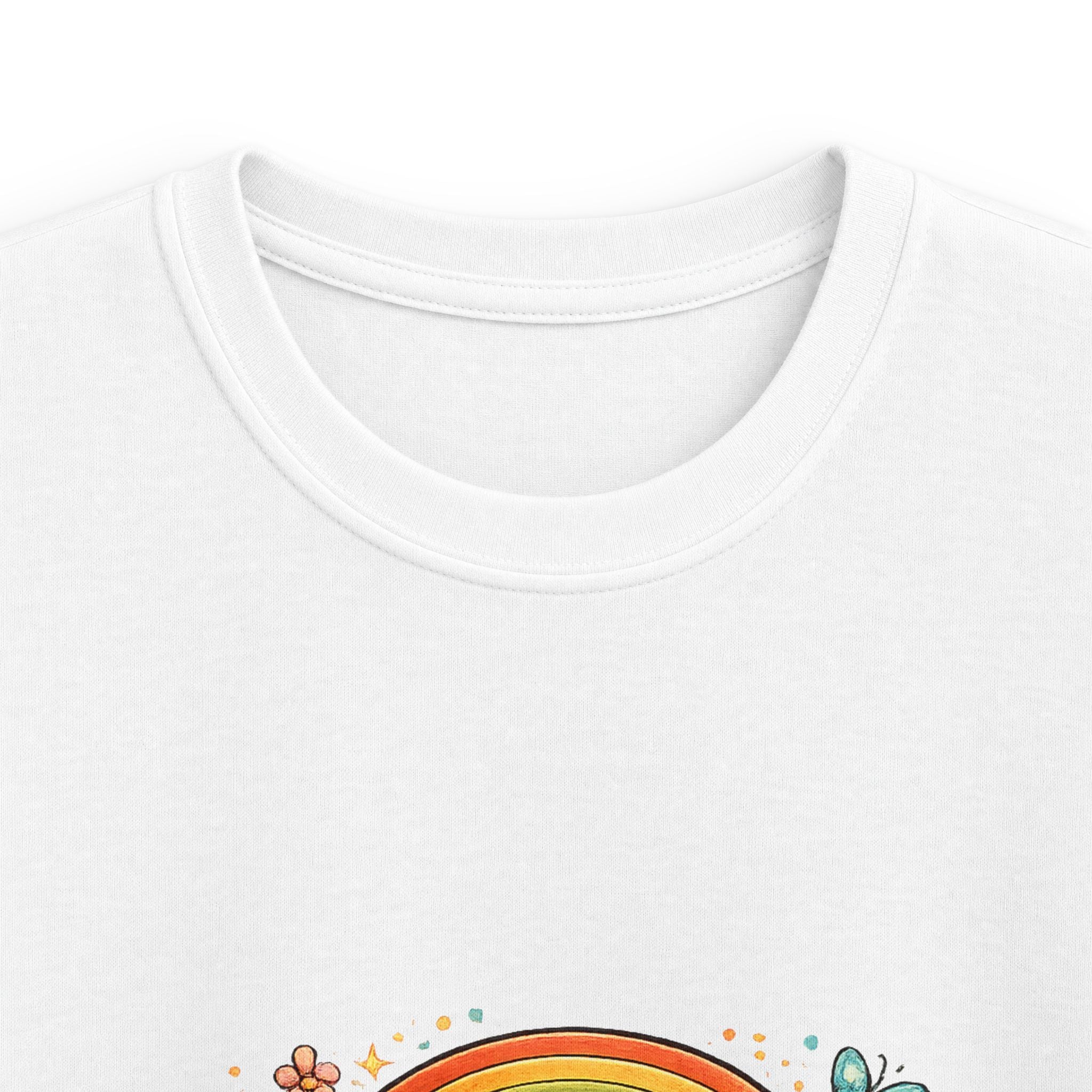 "Different is Wonderful" Rainbow Animal Graphic Kids Tee