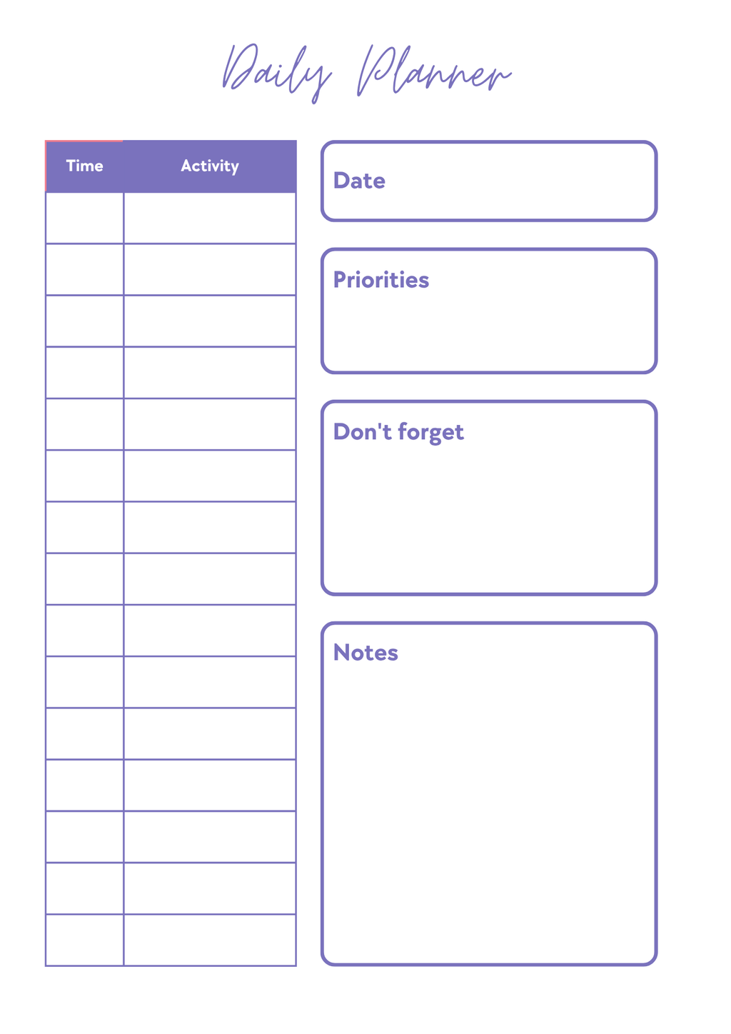 Self-Care Planner Printable PDF | Daily Wellness Journal | Mental Health & Habit Tracker | Digital Planner | Instant Download
