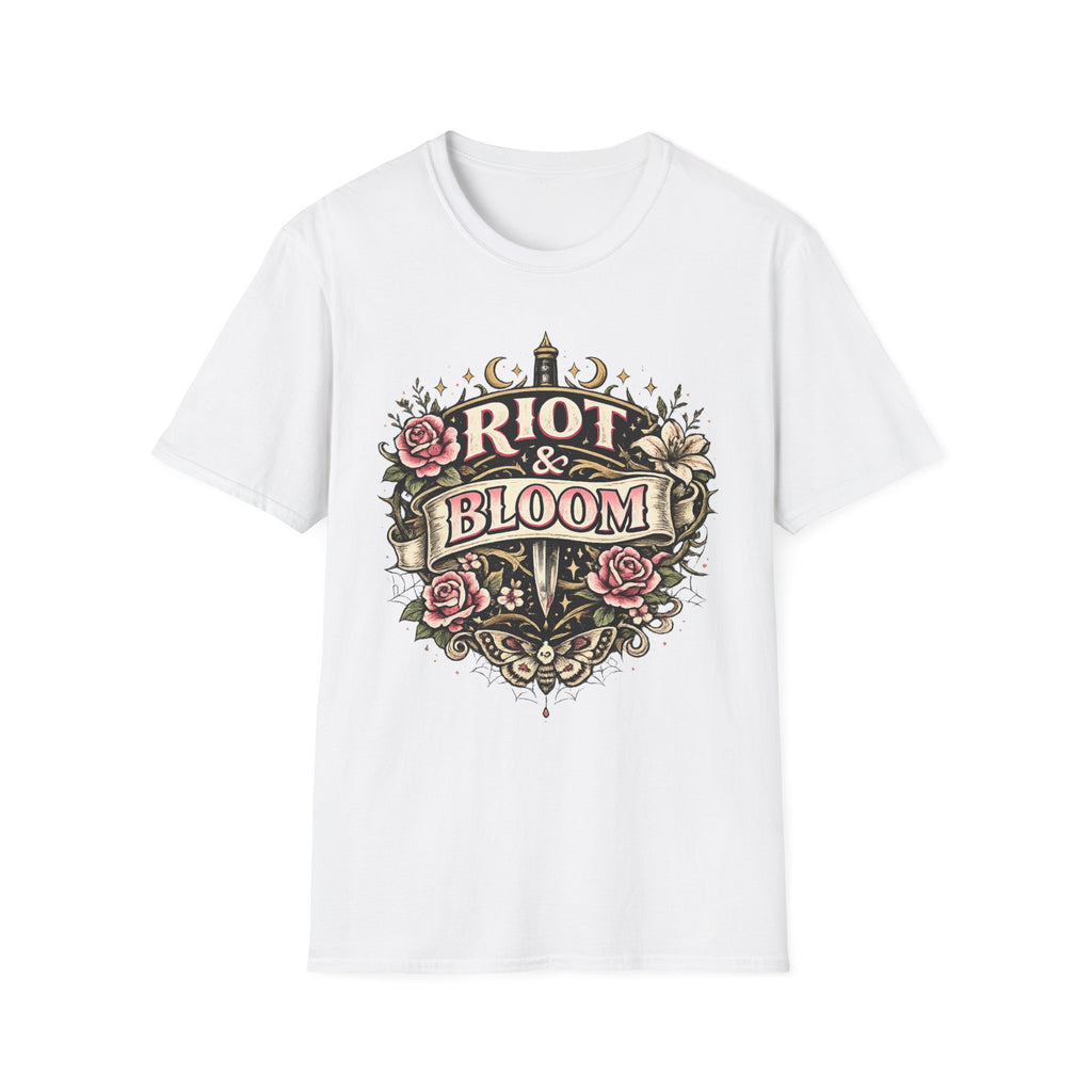 Riot & Bloom Graphic Tee | Feminist Wildflower T-Shirt | Botanical Protest Shirt