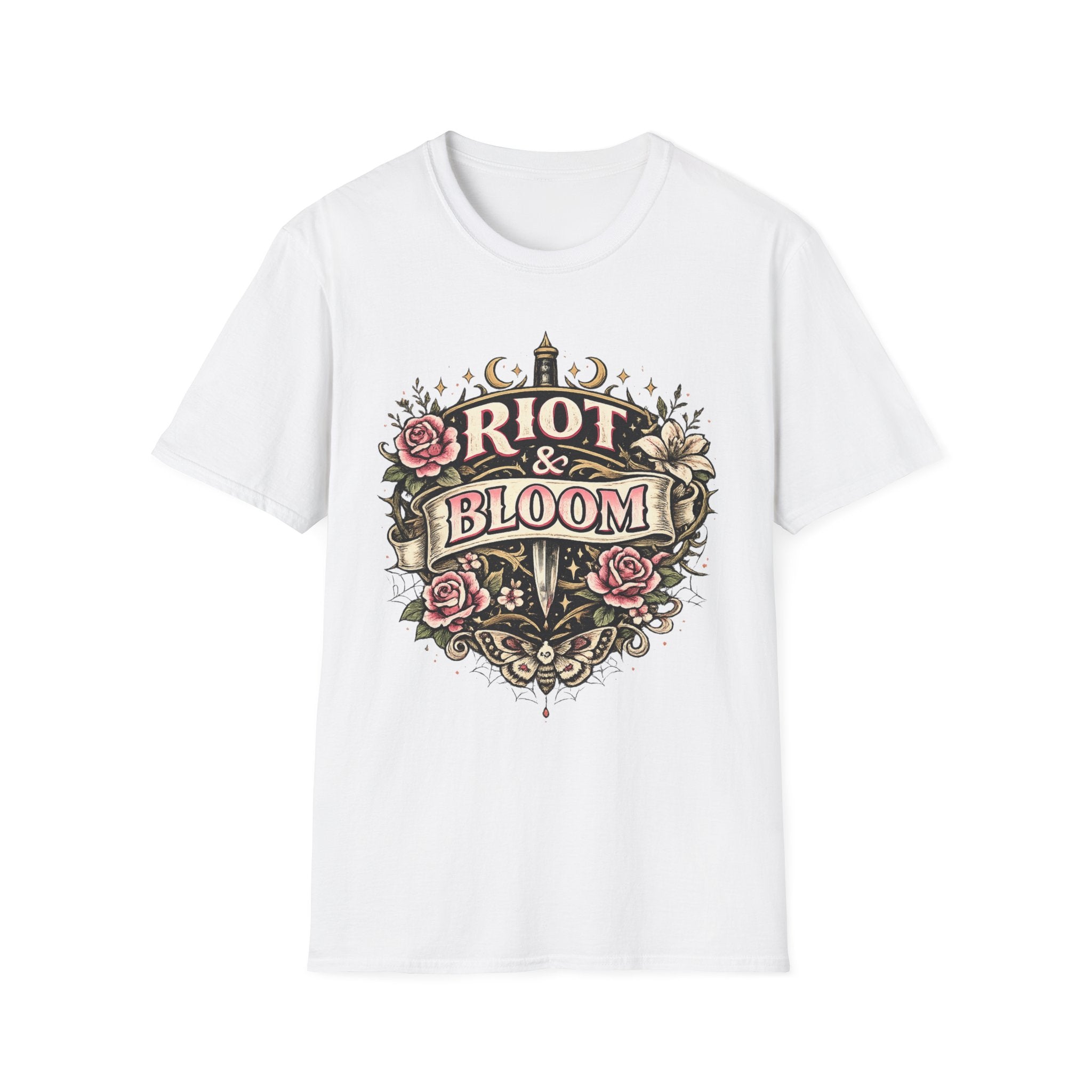 Riot & Bloom Graphic Tee | Feminist Wildflower T-Shirt | Botanical Protest Shirt