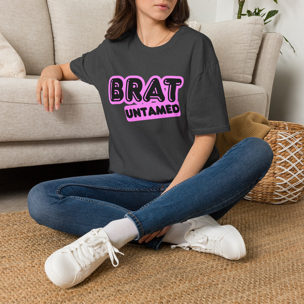 Brat Untamed T-Shirt — Bold Retro Graphic Tee for Teens & Trendsetters