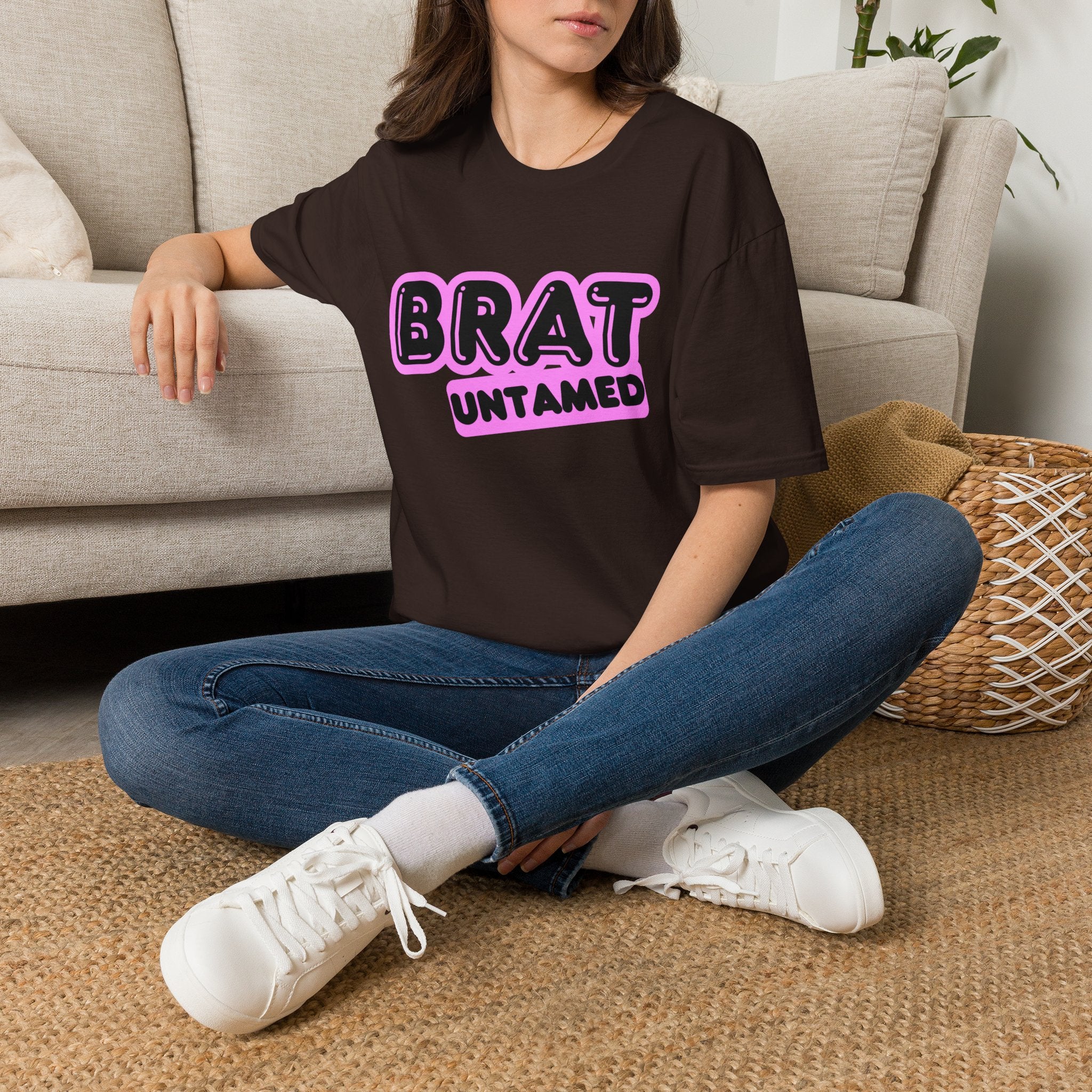 Brat Untamed T-Shirt — Bold Retro Graphic Tee for Teens & Trendsetters