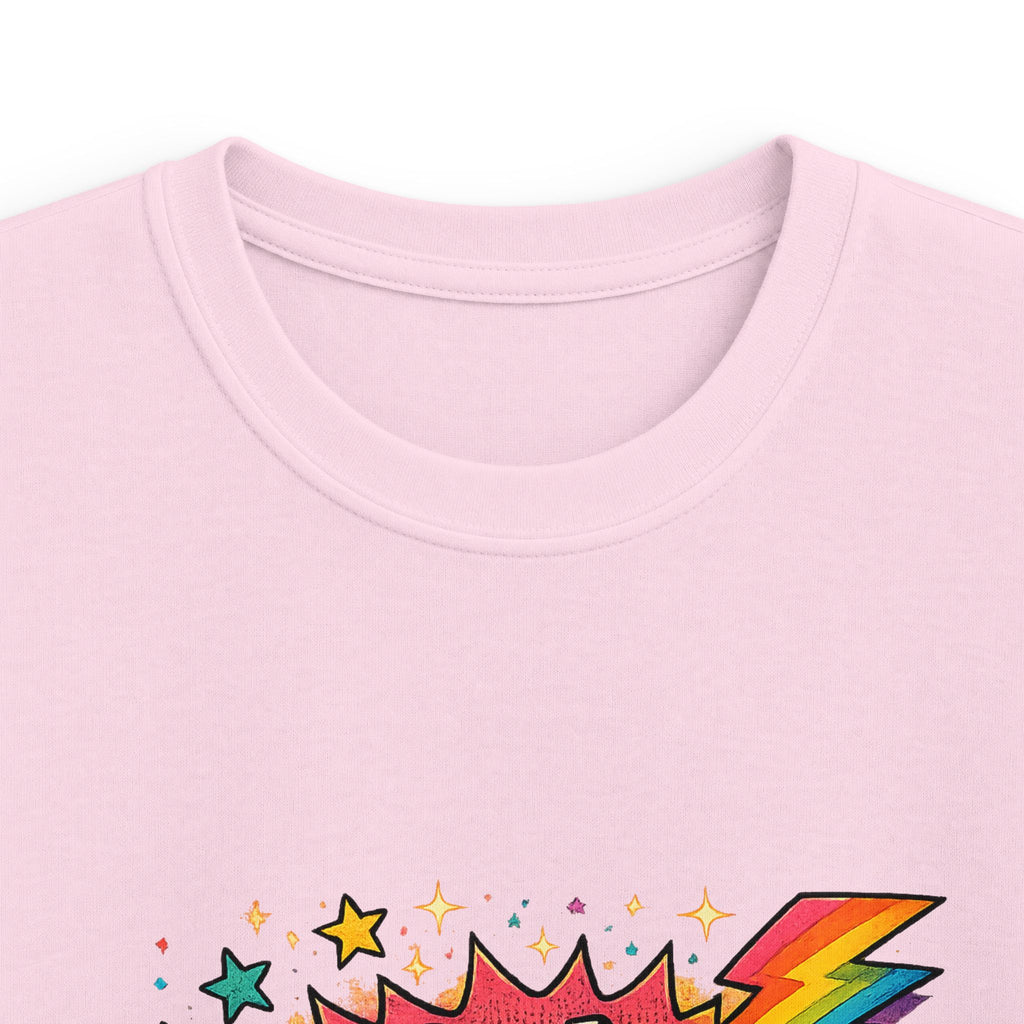 "Kindness Is My Superpower" Superhero Graphic Kids Tee- Super Girl