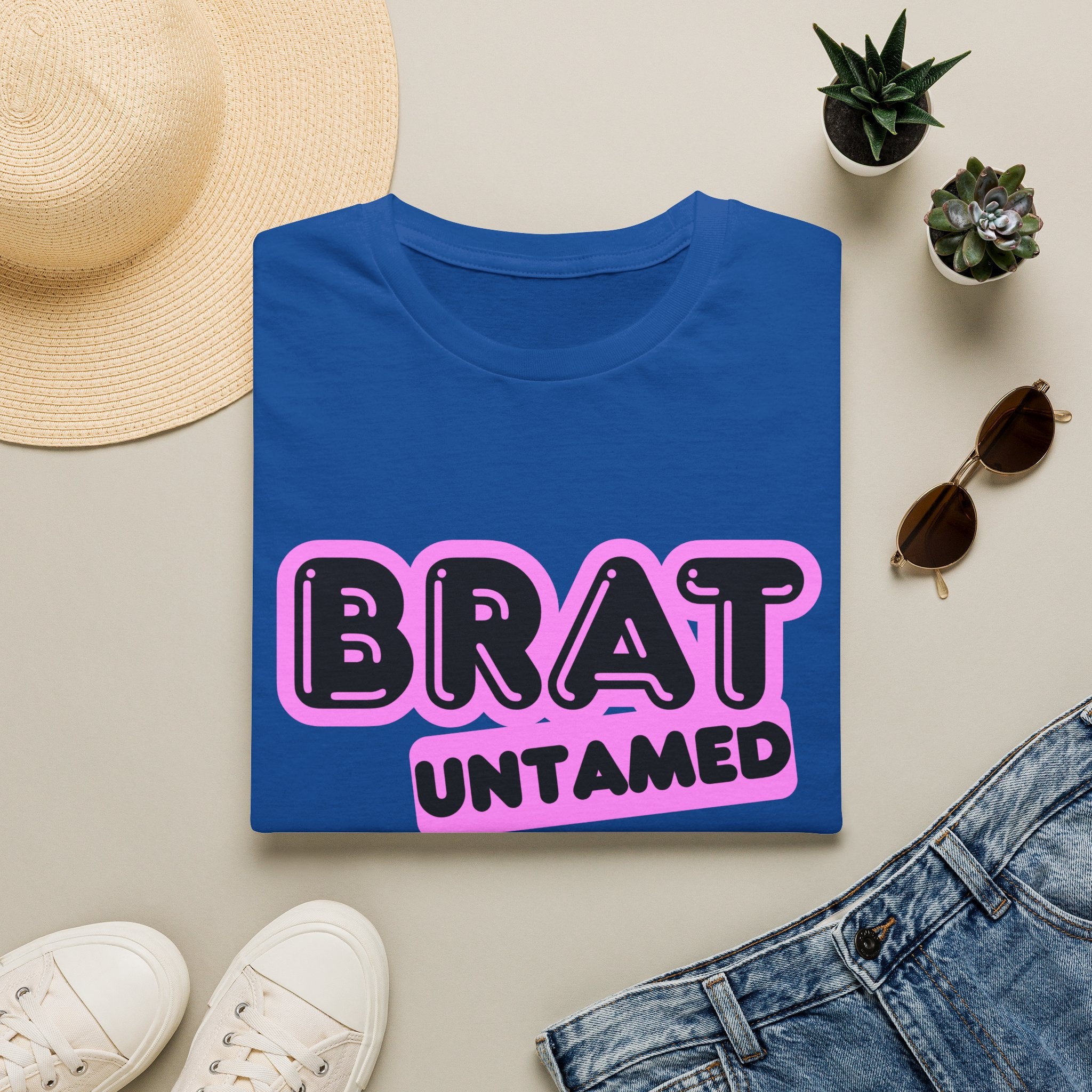 Brat Untamed T-Shirt — Bold Retro Graphic Tee for Teens & Trendsetters