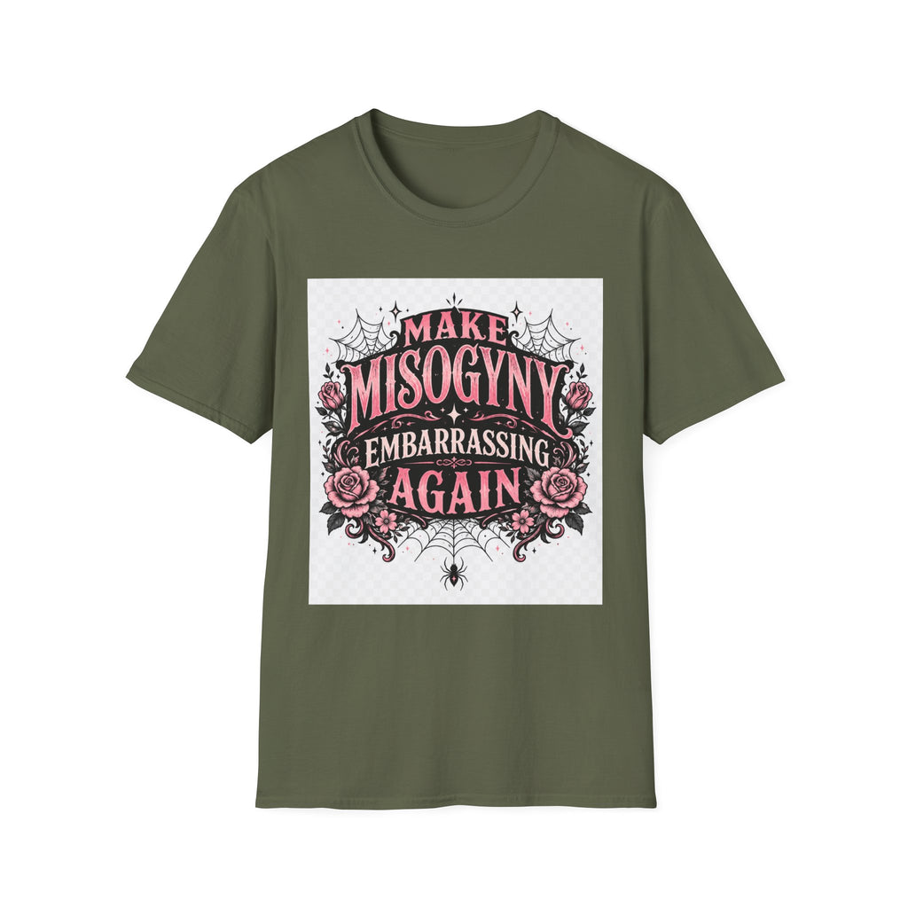 T-Shirt — "Make Misogyny Embarrassing Again" Feminist Graphic Tee