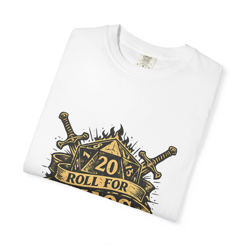 Roll for Chaos | D20 Gamer T-Shirt | Funny D&D Shirt | Tabletop RPG Tee | Natural 20 Emotional Damage | Gift for Dungeon Masters & Players