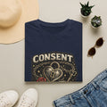 Consent Is Sexy T-Shirt — Retro Heart Lock Design