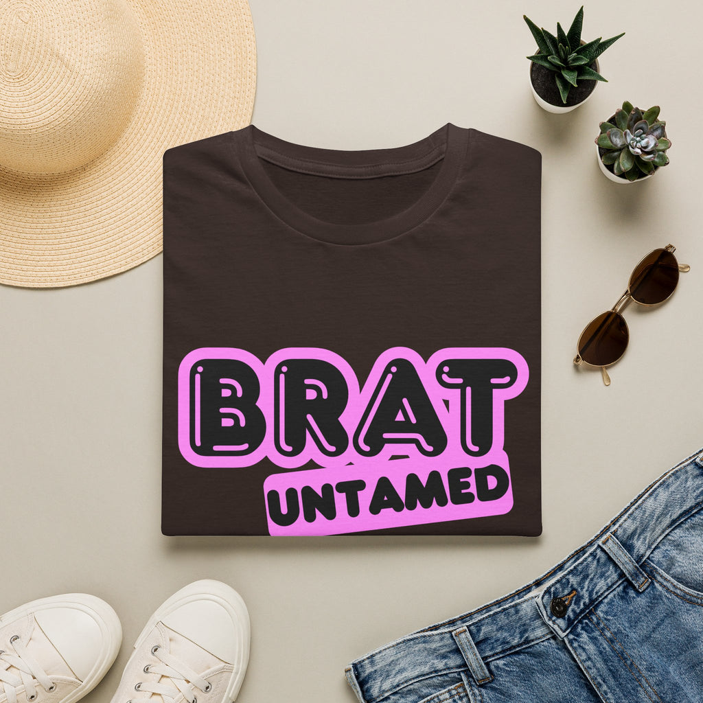 Brat Untamed T-Shirt — Bold Retro Graphic Tee for Teens & Trendsetters