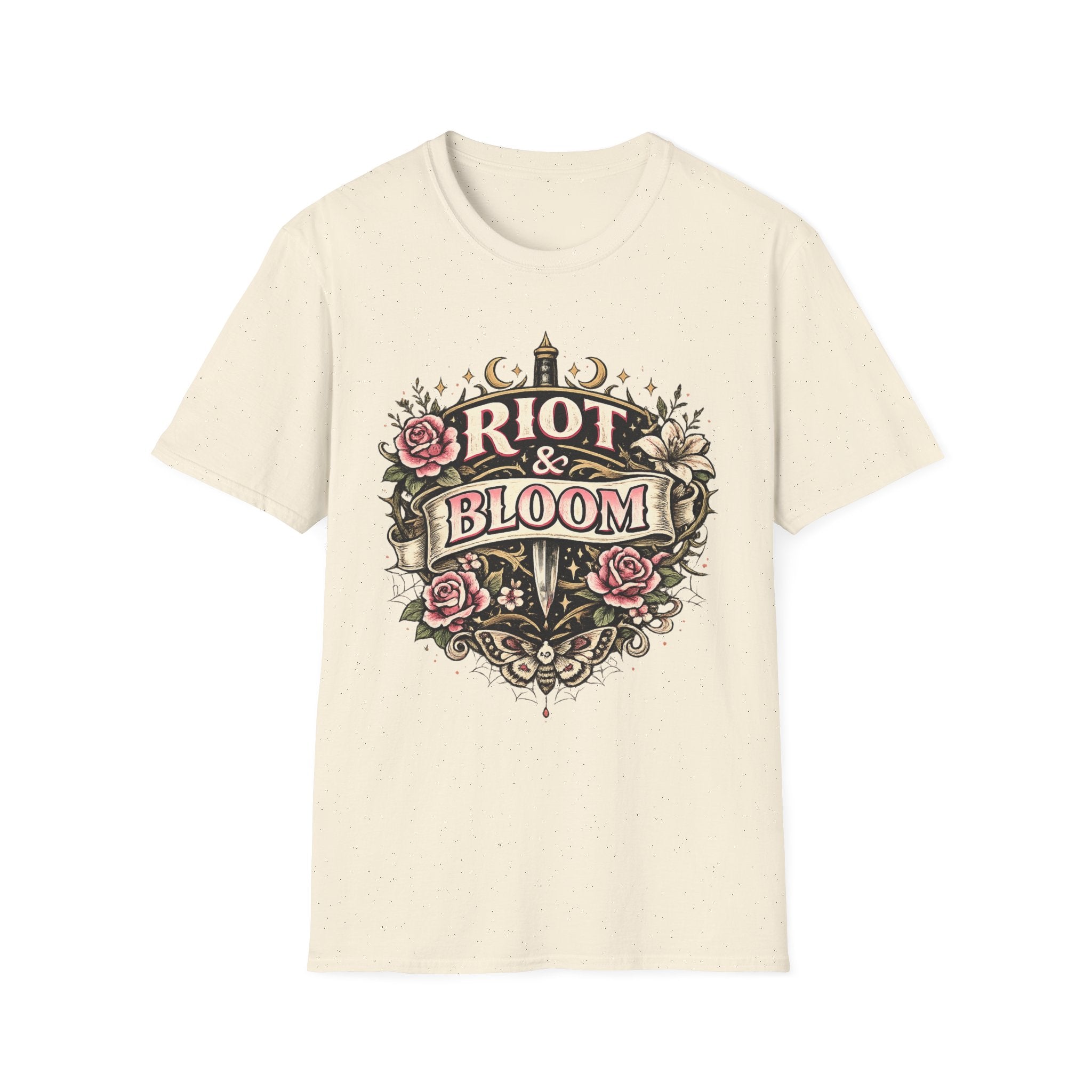 Riot & Bloom Graphic Tee | Feminist Wildflower T-Shirt | Botanical Protest Shirt