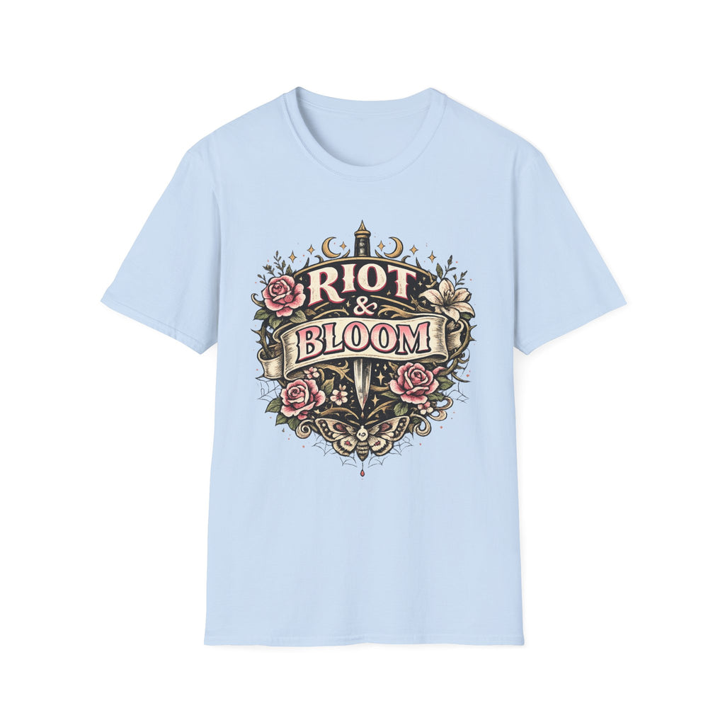 Riot & Bloom Graphic Tee | Feminist Wildflower T-Shirt | Botanical Protest Shirt